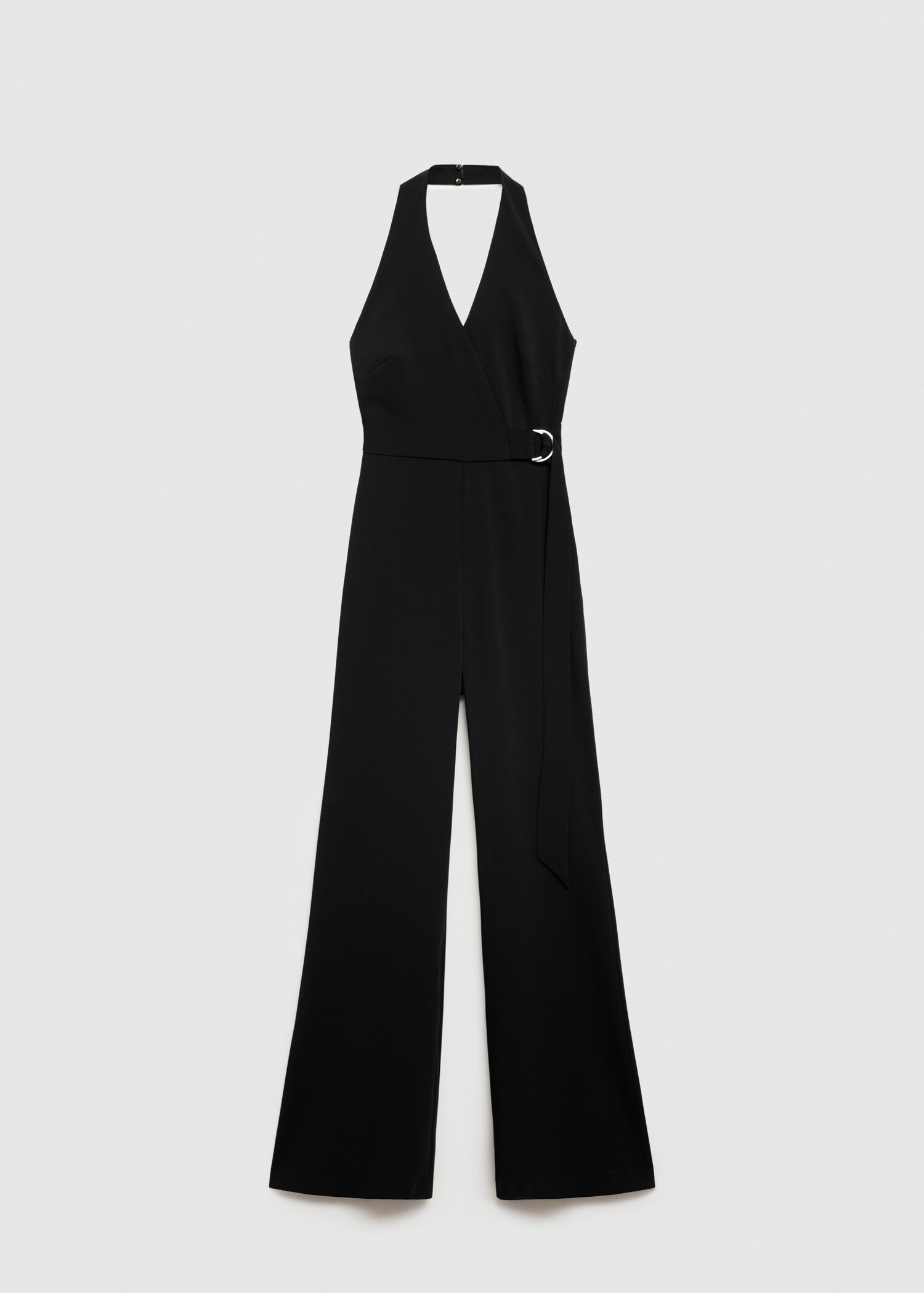 Halter-neck jumpsuit with belt - Article without model