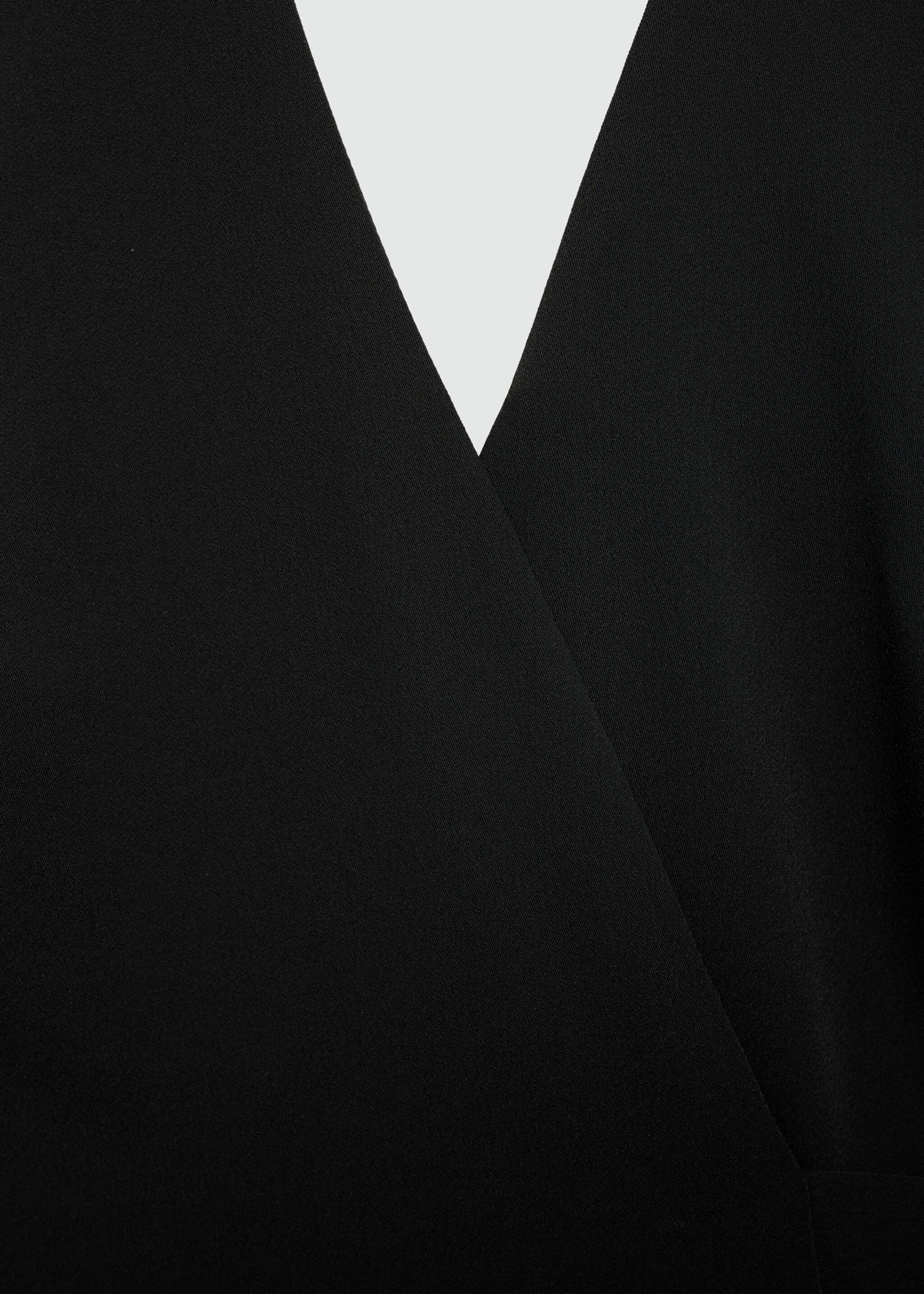 Halter-neck jumpsuit with belt - Details of the article 0, Black. Ref: 77074455-00.