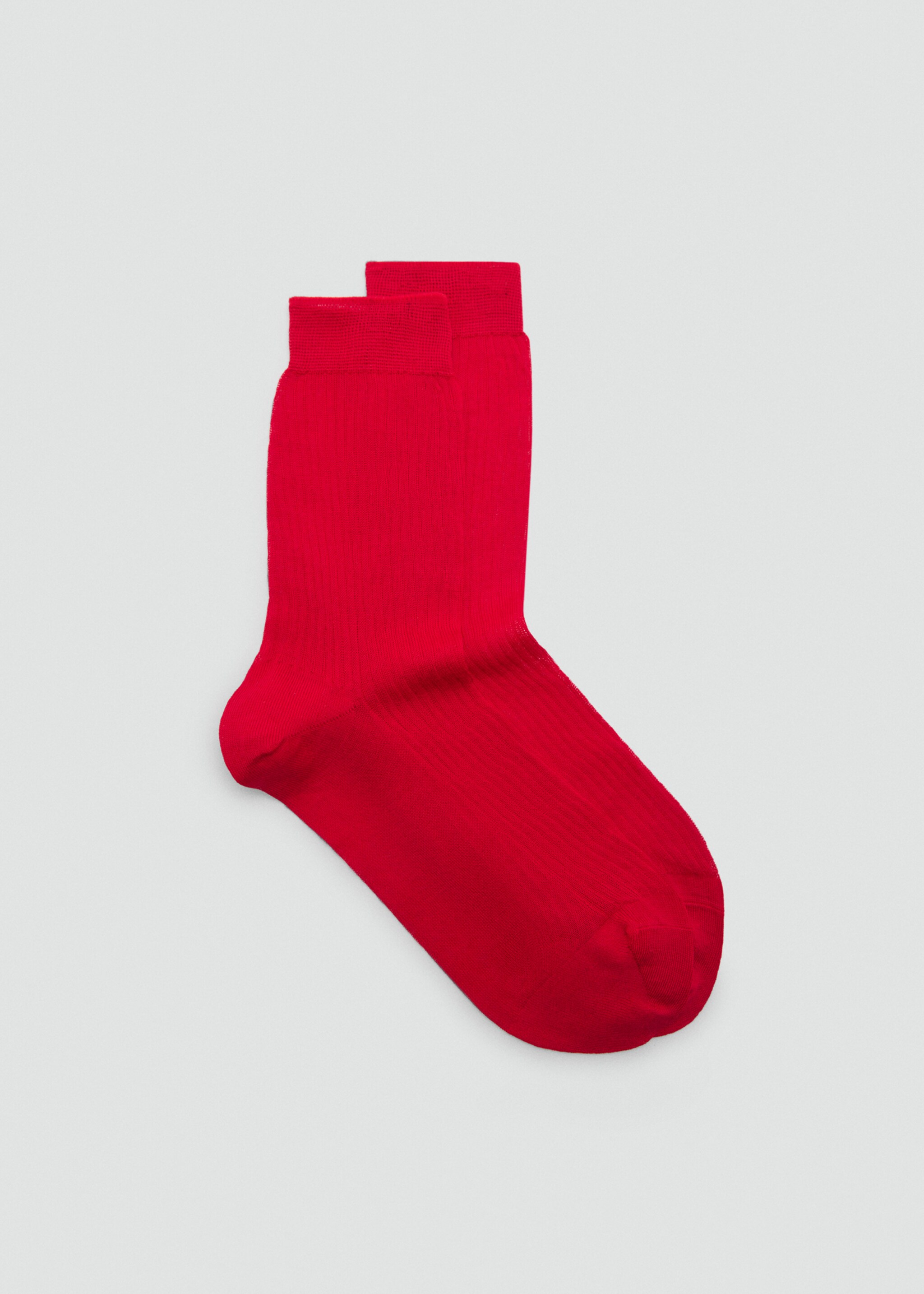 Ribbed cotton socks - Article without model