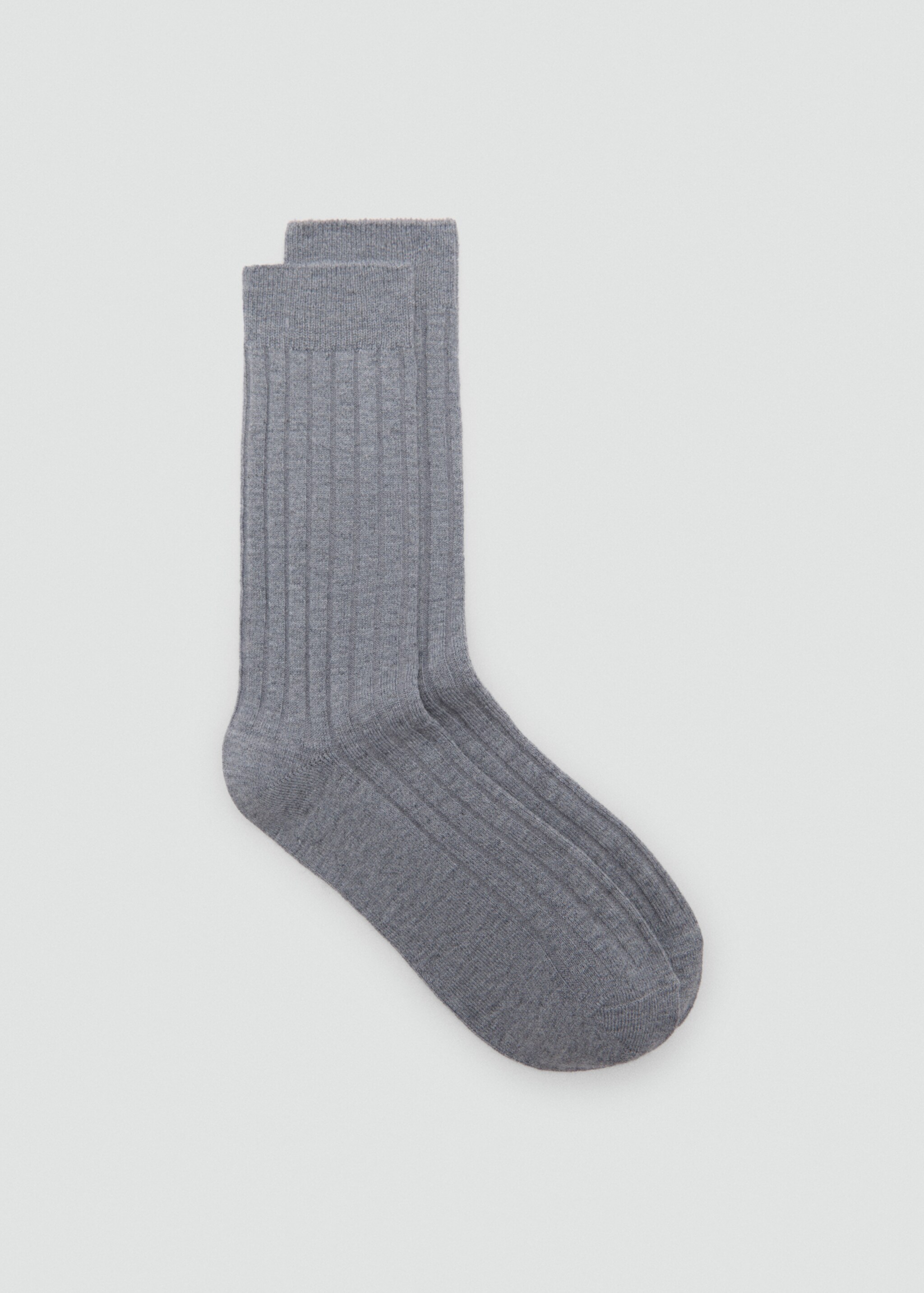 Ribbed socks - Article without model, Medium Heather Grey. Ref: 77074761-00.