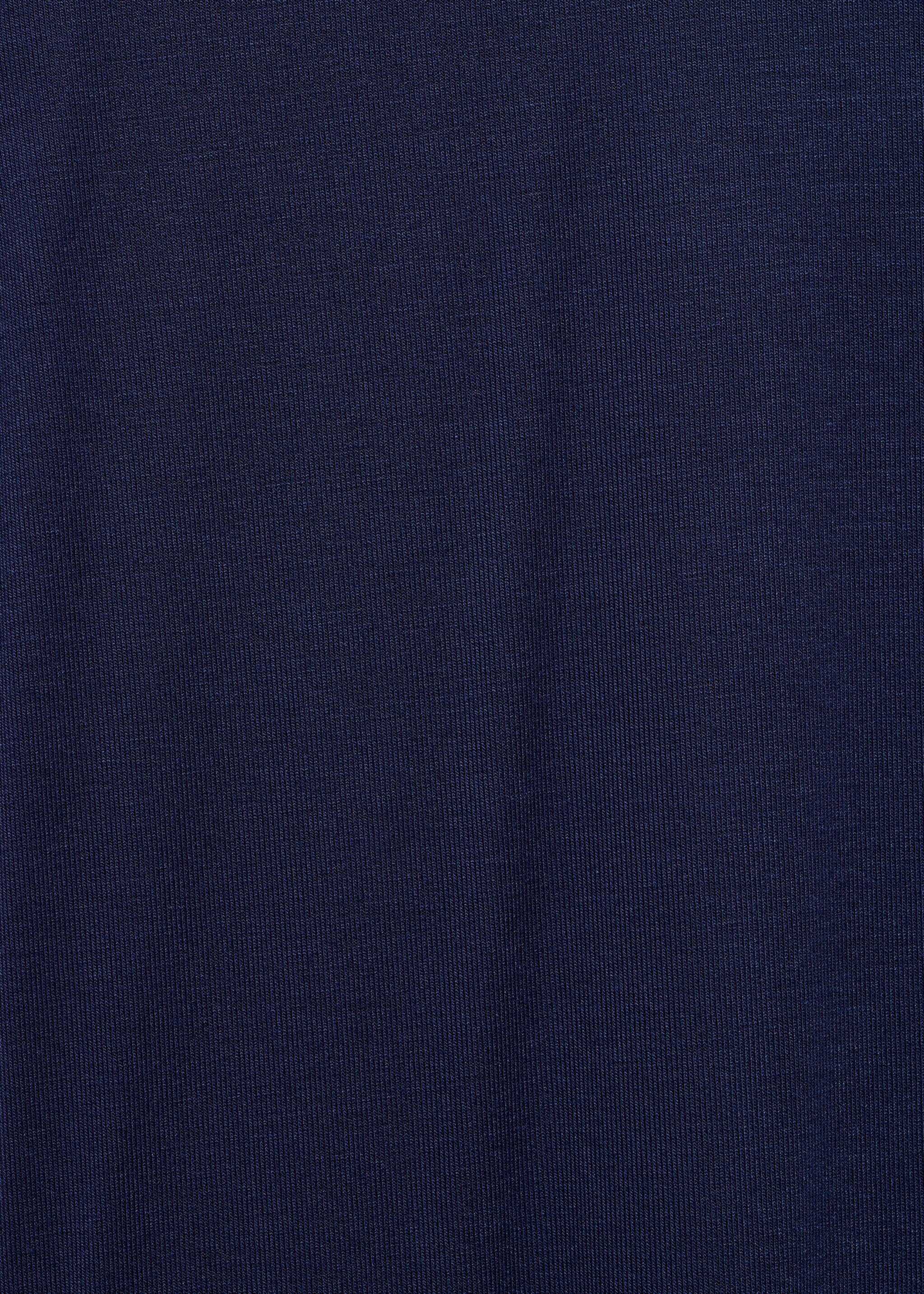 Short sleeve knitted t-shirt - Details of the article 0, Blue. Ref: 77074765-00.