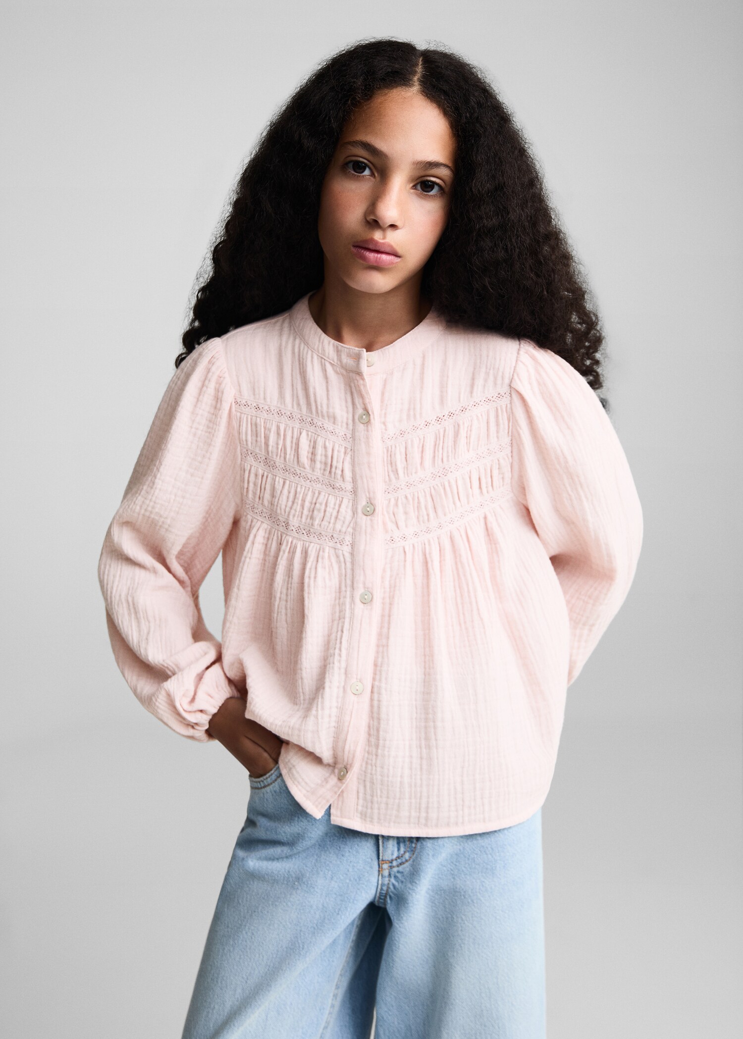 Bamboo cotton blouse - Medium plane