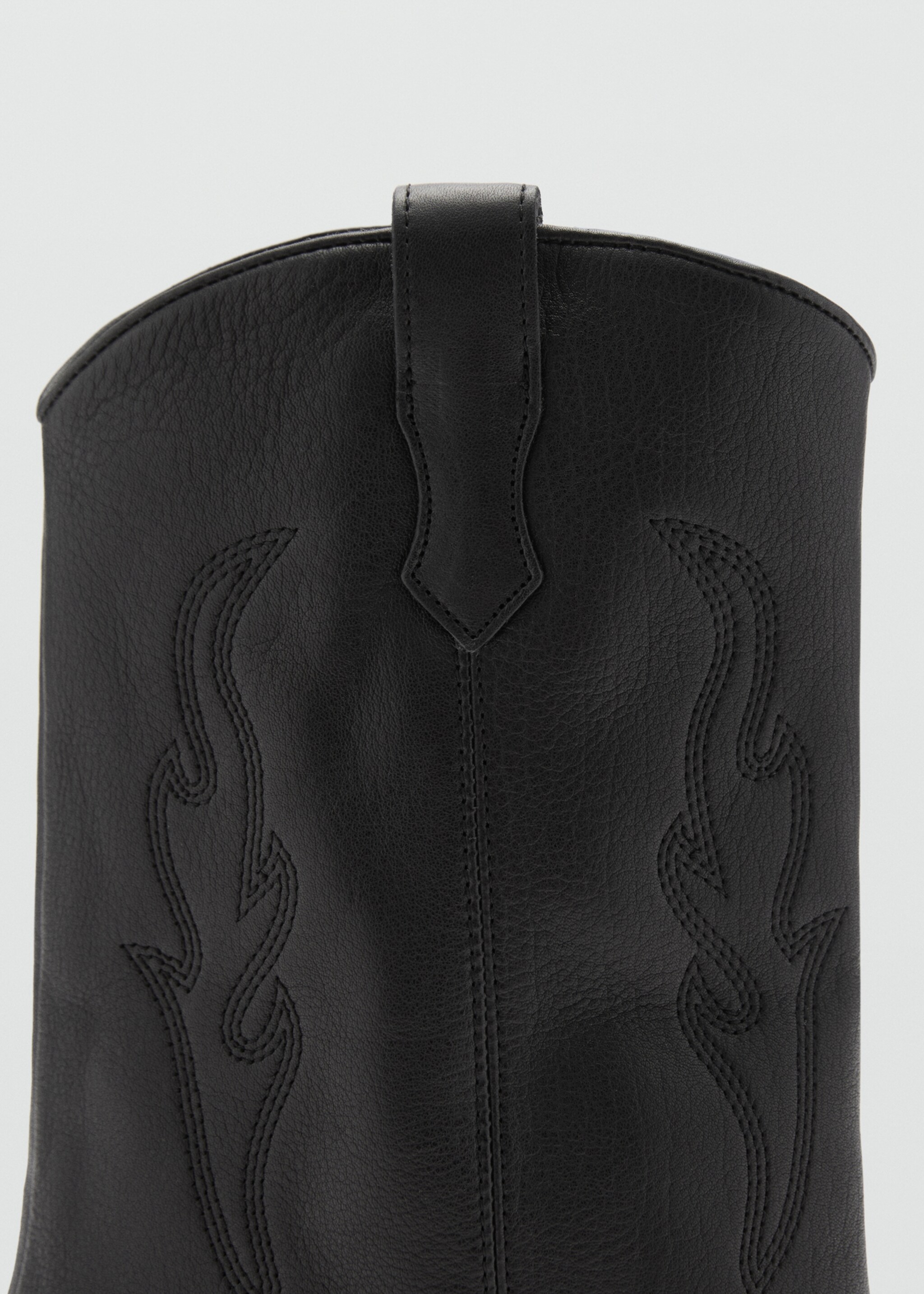 Bota piel cowboy - Detalle del artículo 3, Negro. Ref: 77074780-00.