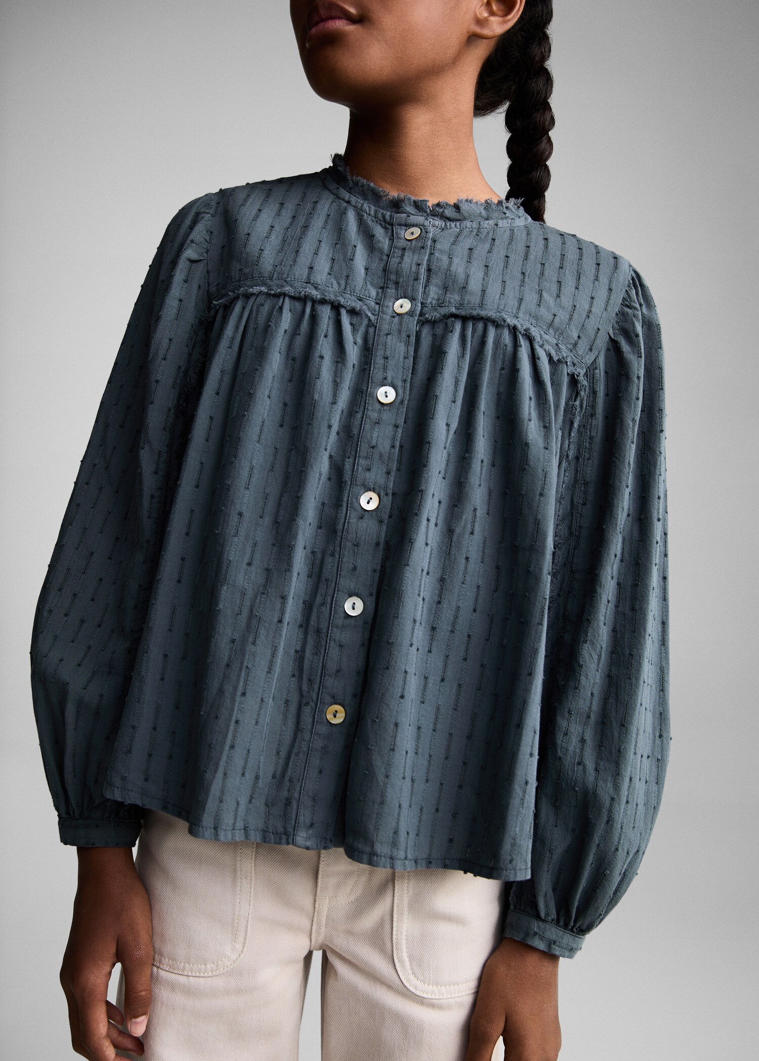 Embroidered details blouse - Details of the article 6