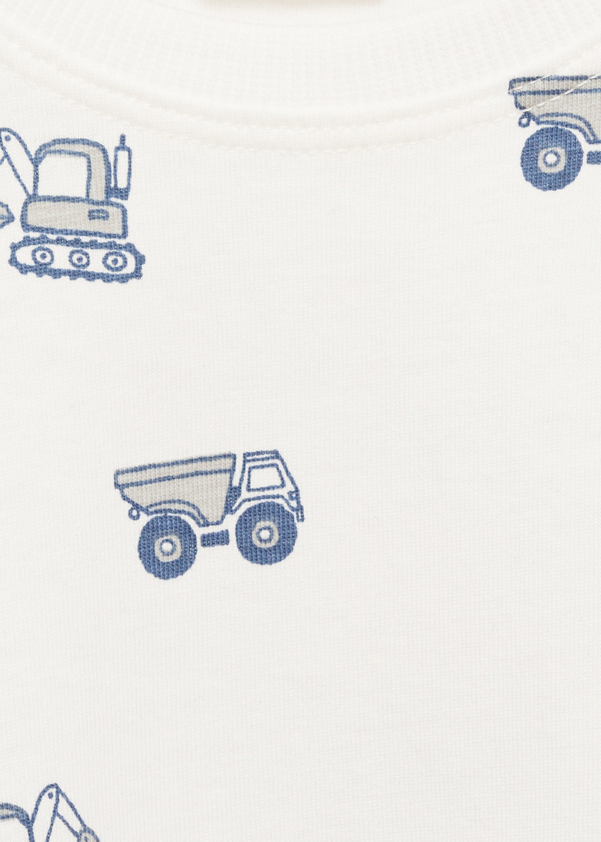 Printed cotton-blend t-shirt - Details of the article 8, Off White. Ref: 77074787-00.