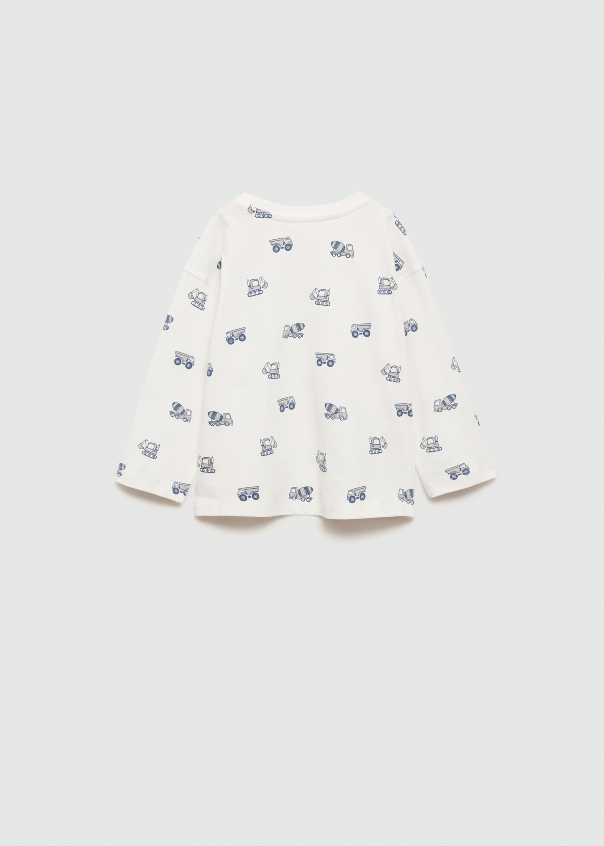 Printed cotton-blend t-shirt - Reverse of the article, Off White. Ref: 77074787-00.