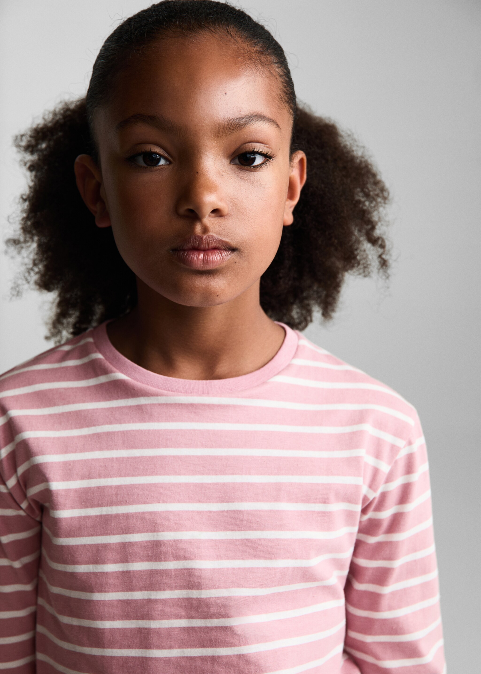 T-shirt coton à rayures - Détail de l'article 1