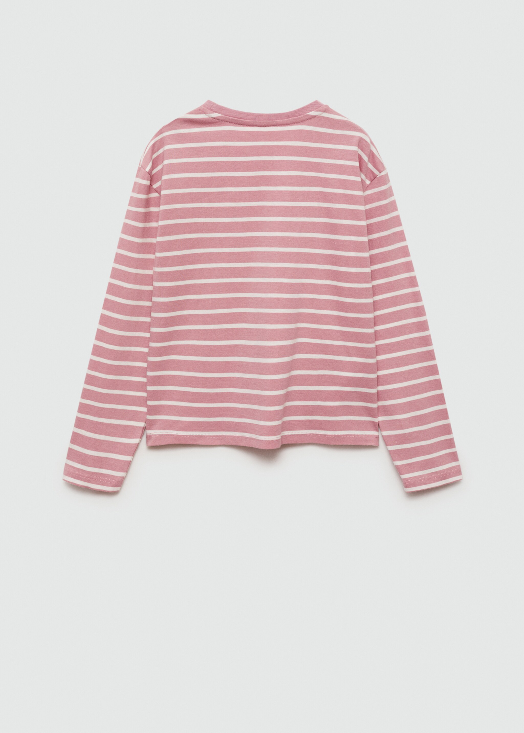 T-shirt coton à rayures - Verso de l’article