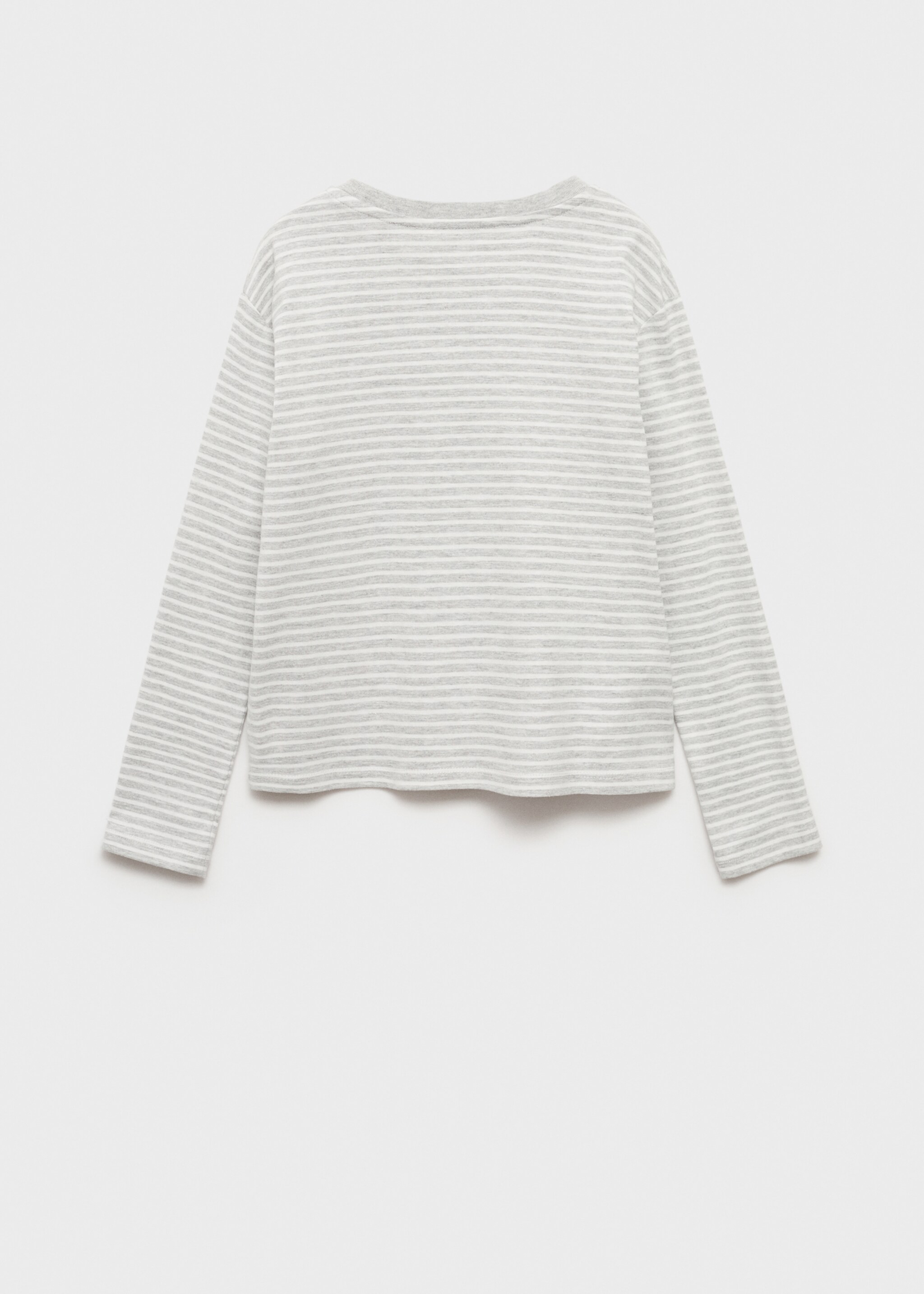 Striped cotton T-shirt - Reverse of the article
