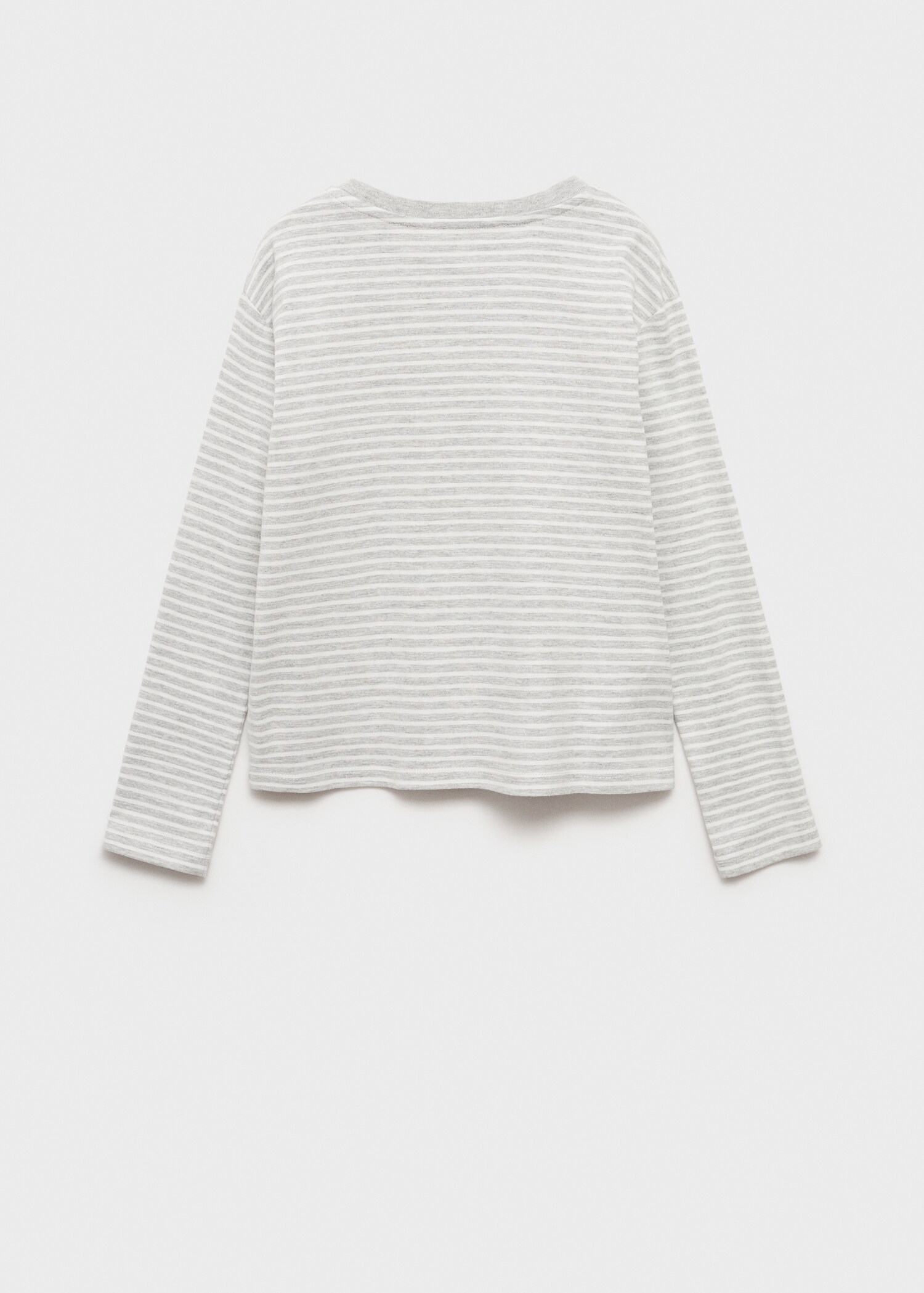 Striped cotton T-shirt - Reverse of the article