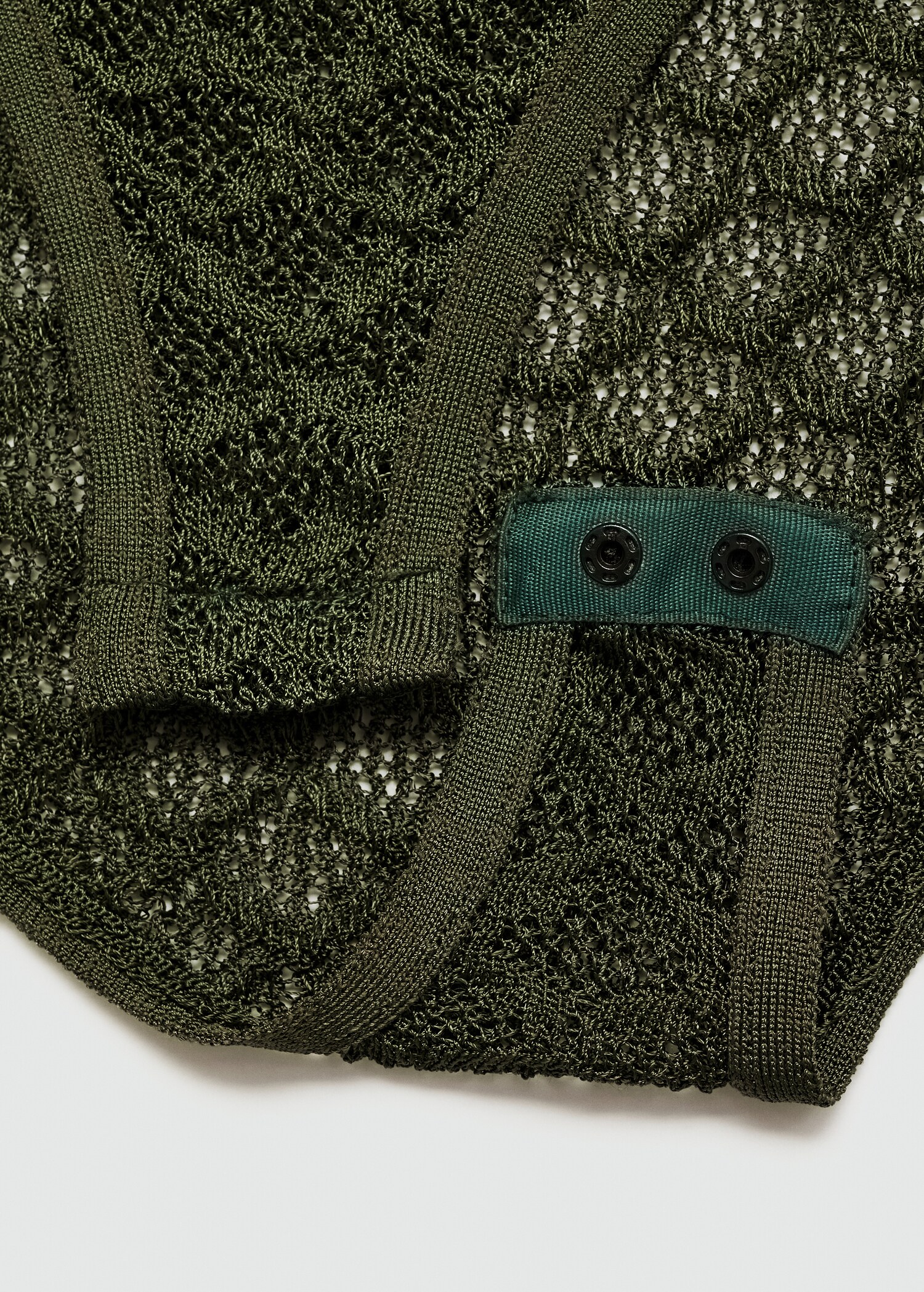 Lochstrick-Body mit Polokragen - Detail des Artikels 0