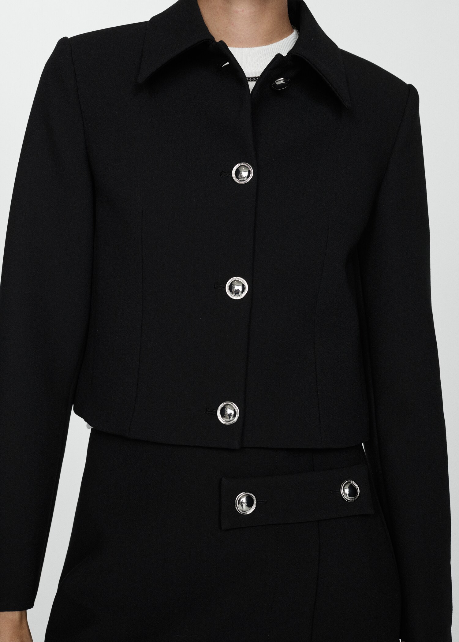 Crop-Jacke mit Knöpfen - Detail des Artikels 6