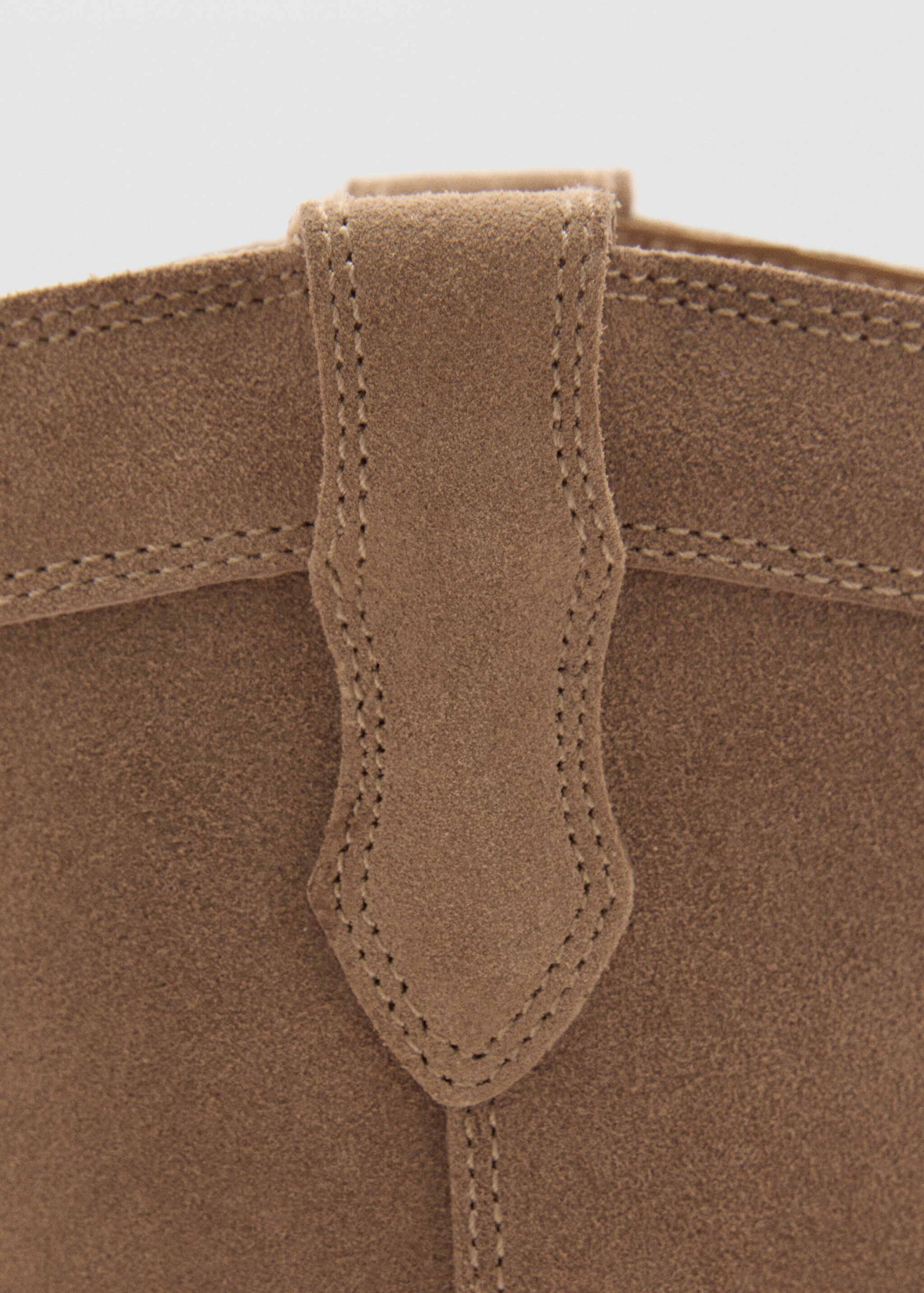 Flat leather ankle boots - Details of the article 3, Medium Brown. Ref: 77075147-00.