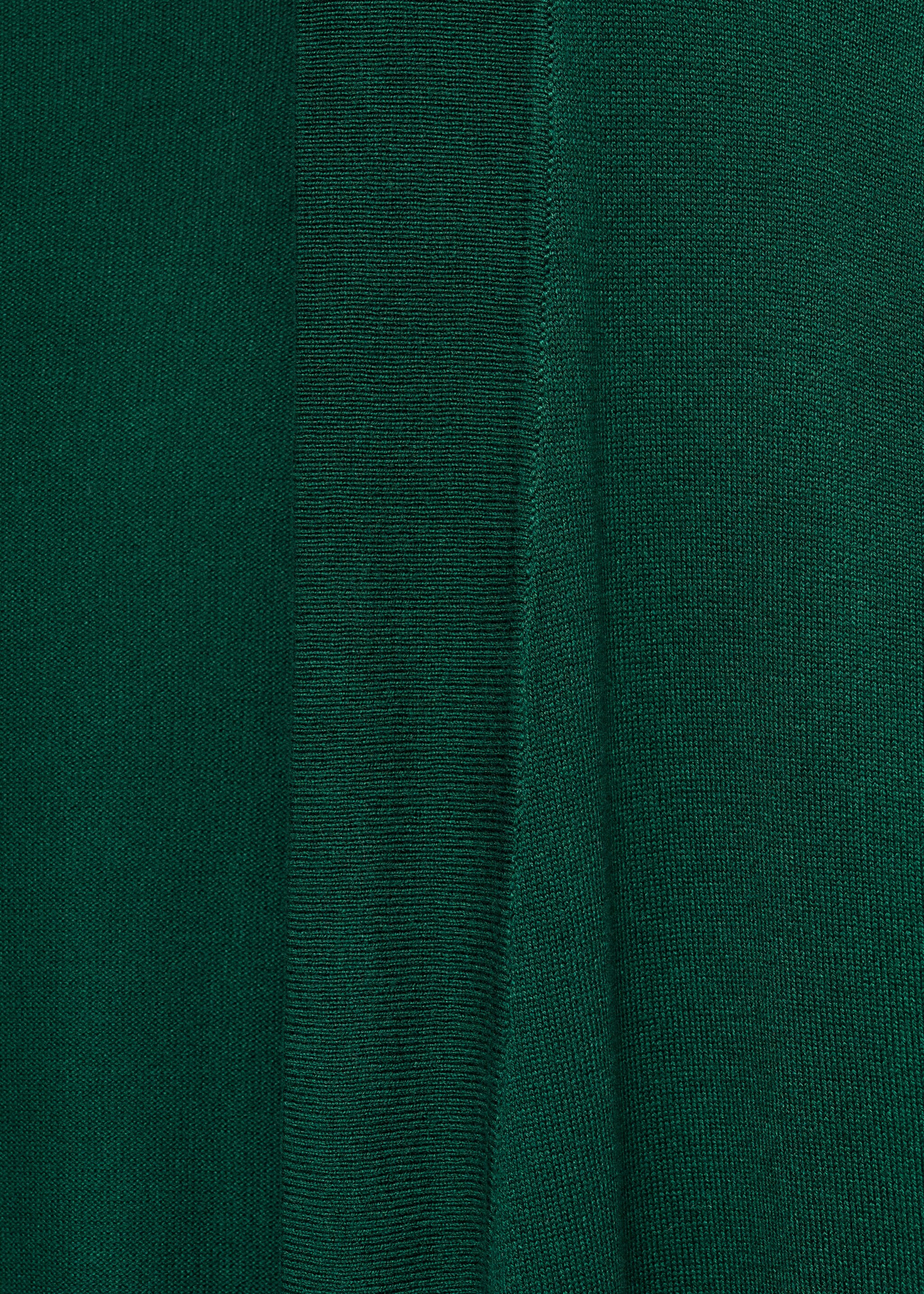 Langer Feinstrickcardigan - Detail des Artikels 8, Dunkelgrün. Ref: 77075148-00.