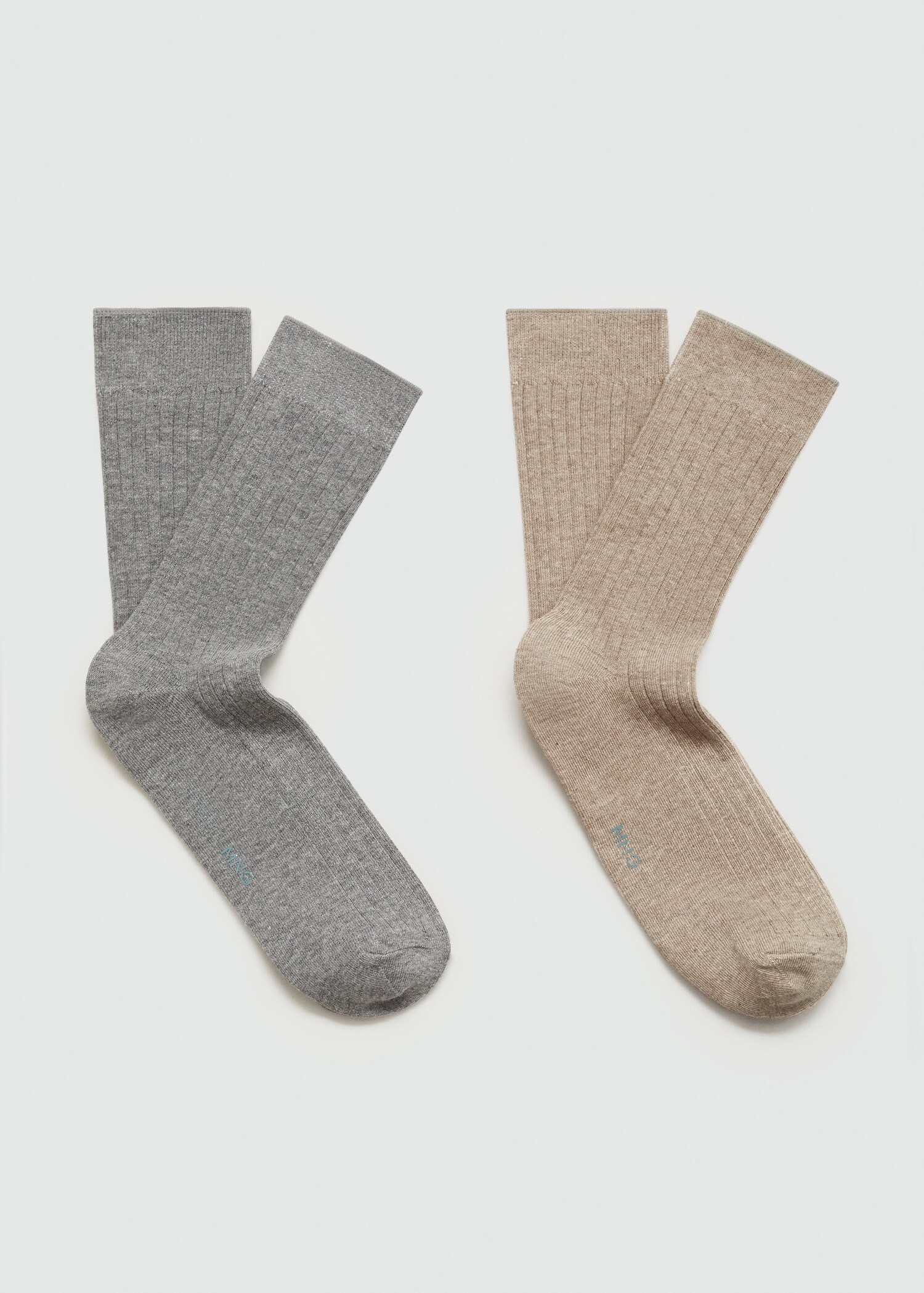 Pack 2 calzini cotone coste - Articolo senza modello