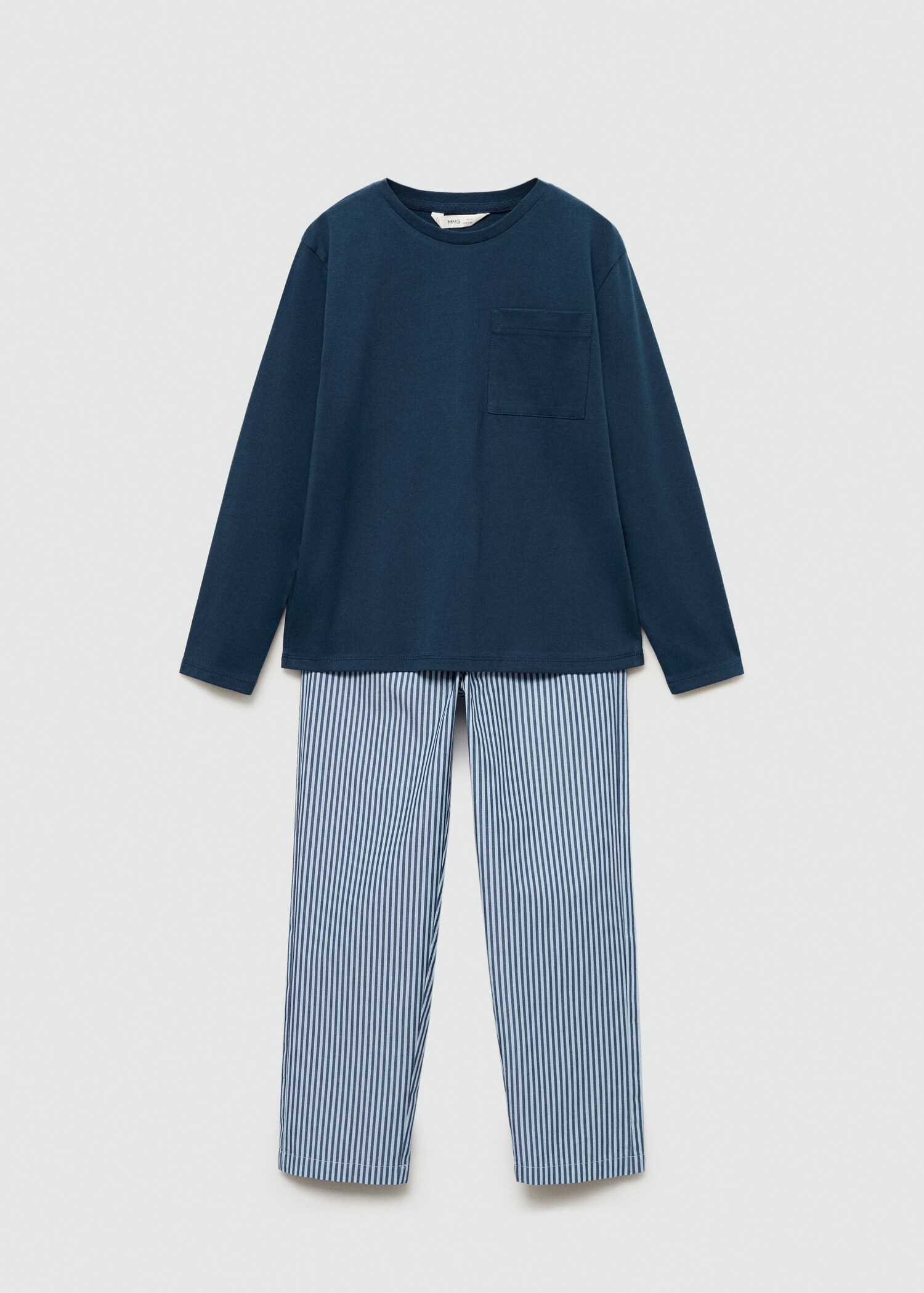 Striped cotton long pyjama - Article without model