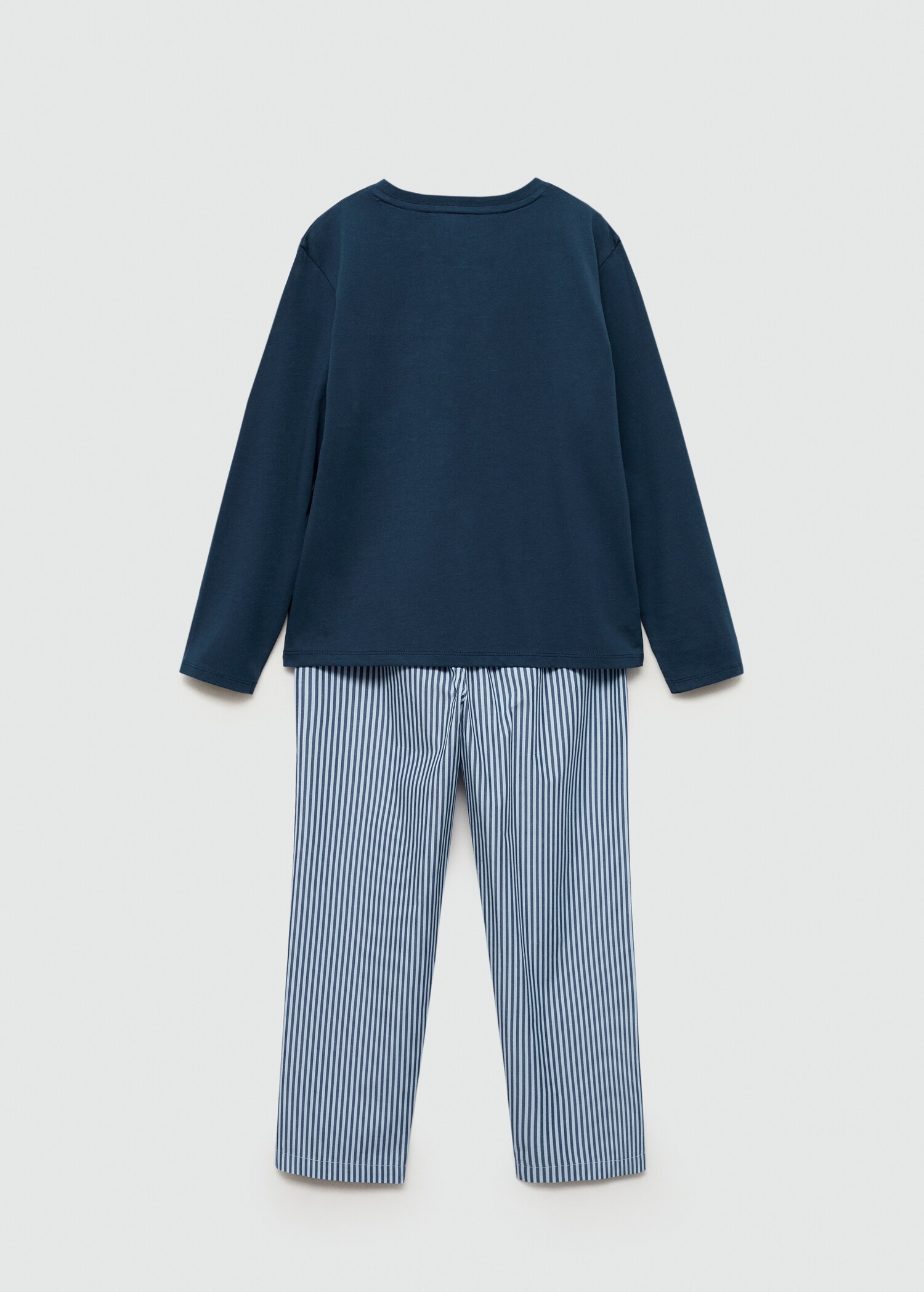 Striped cotton long pyjama - Reverse of the article