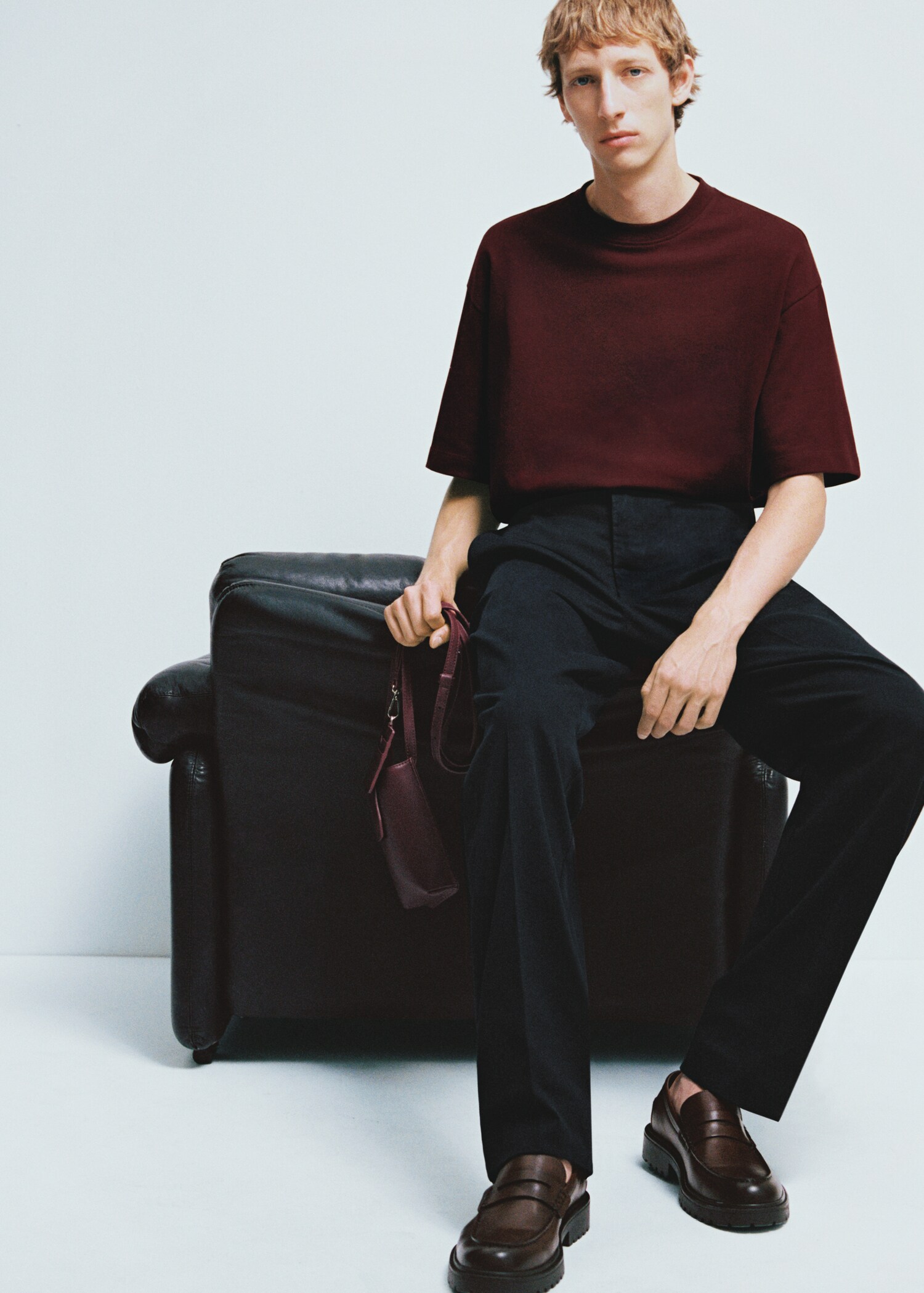 Pantalon costume laine mélangée regular-fit - Détail de l'article 3
