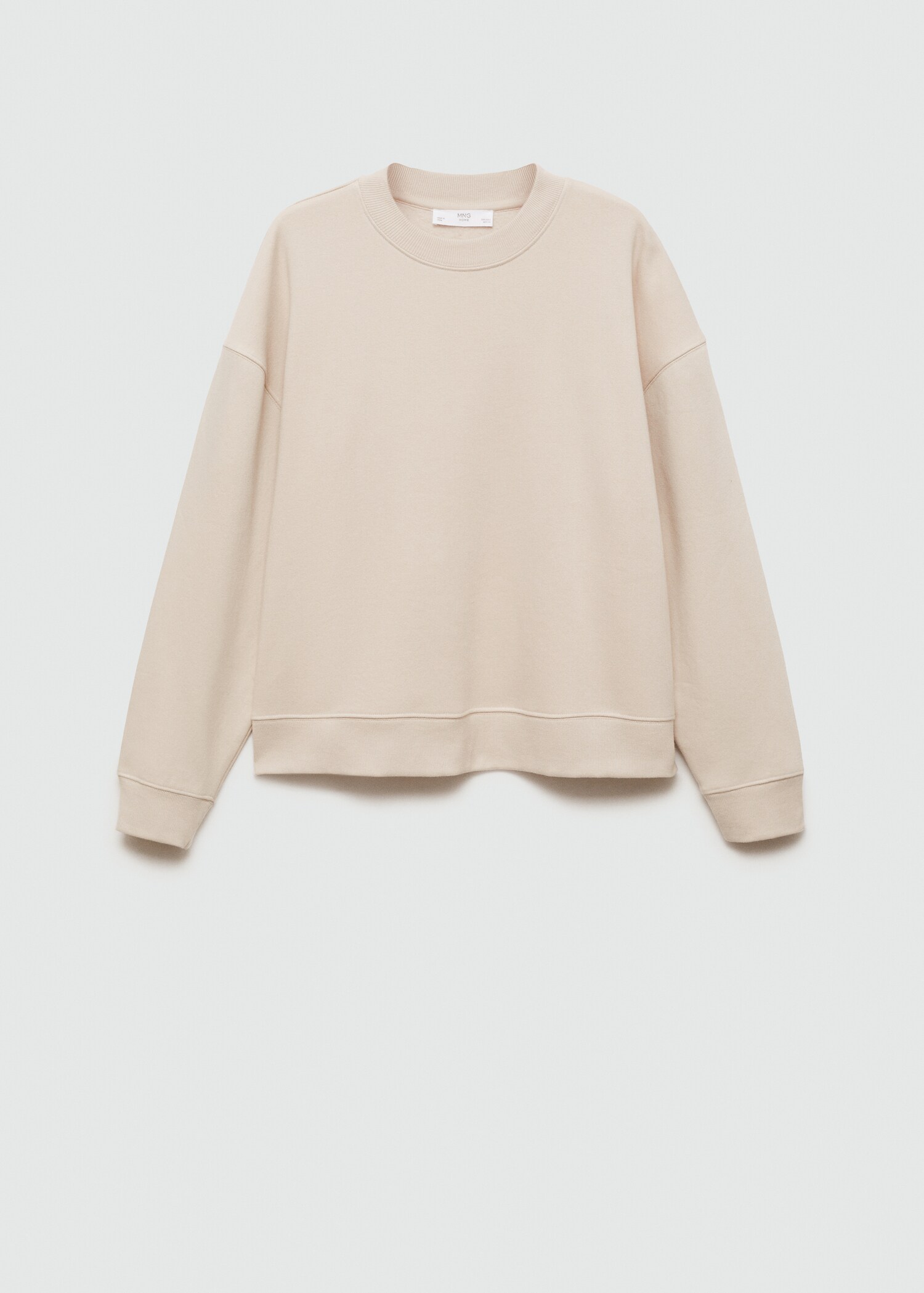 Plush cotton sweatshirt - Article without model