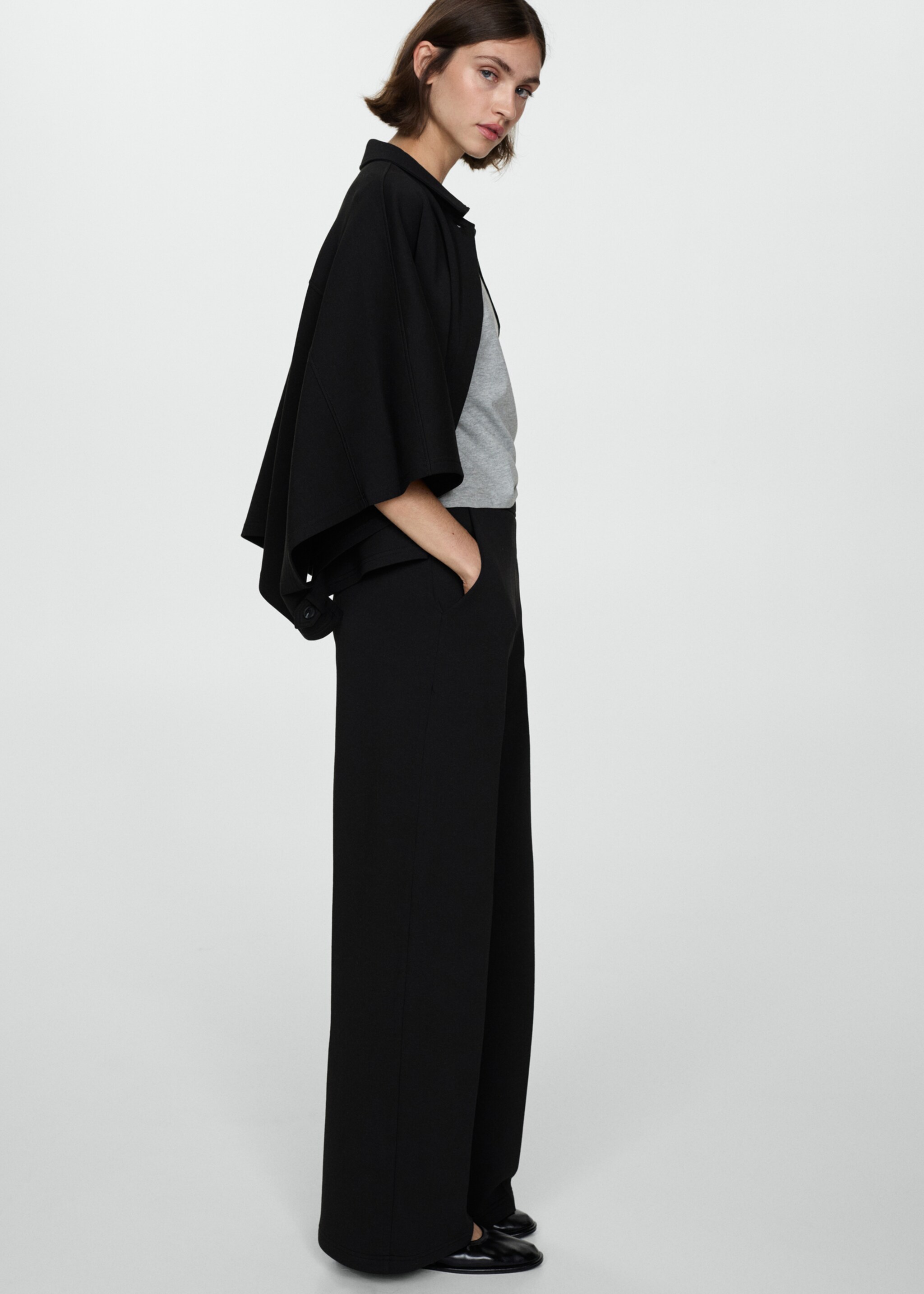 Flowy straight-fit trousers - Details of the article 2