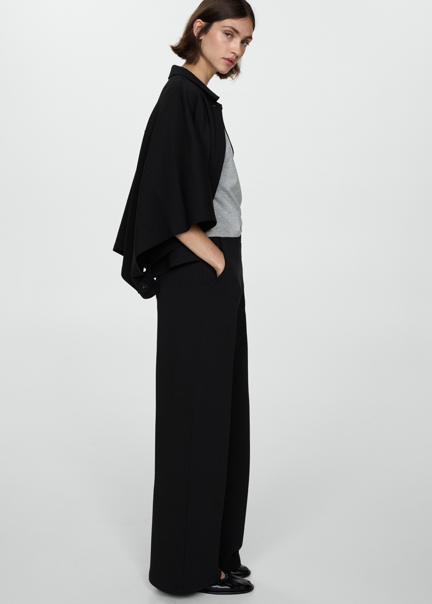 Flowy straight-fit trousers - Details of the article 2