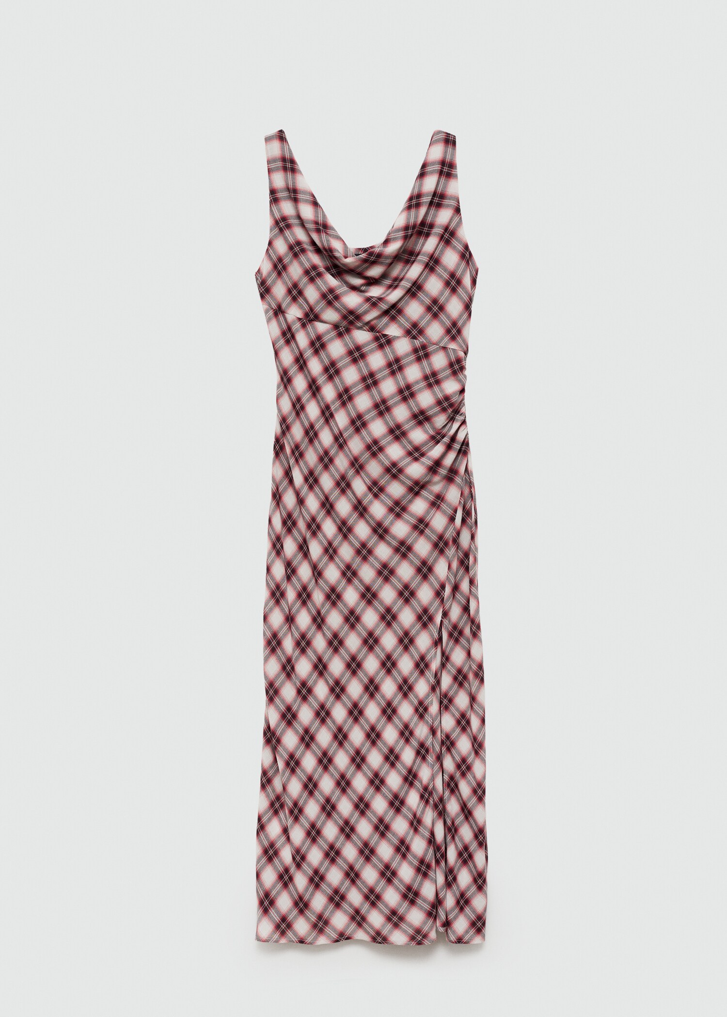 Check-print midi-dress - Article without model