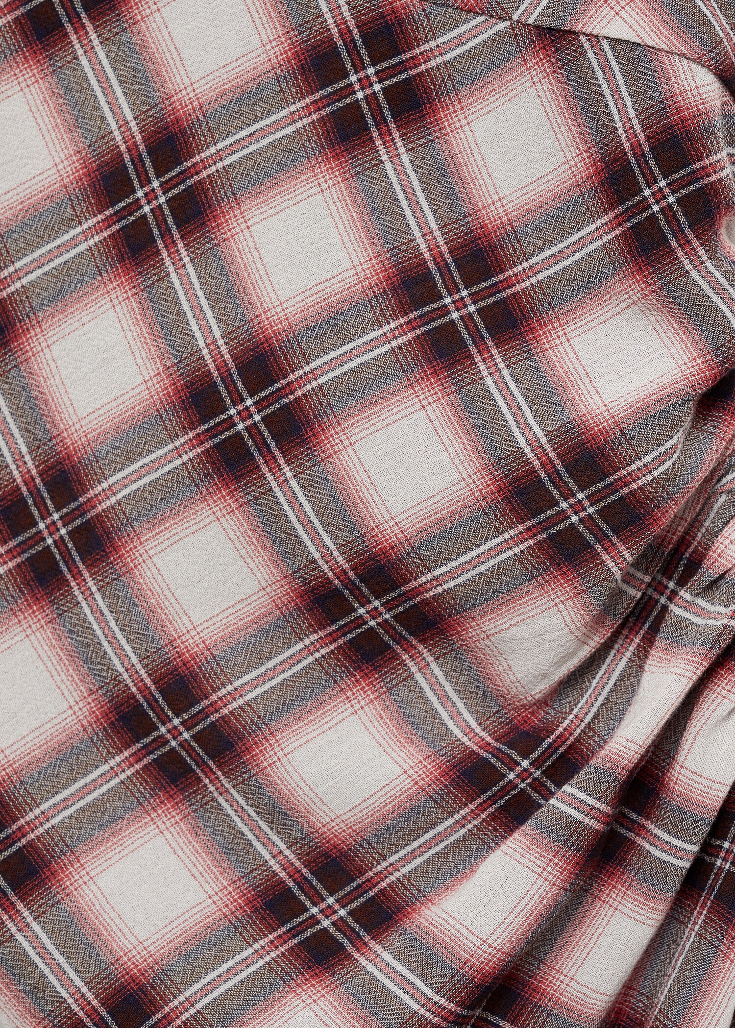Check-print midi-dress - Details of the article 0