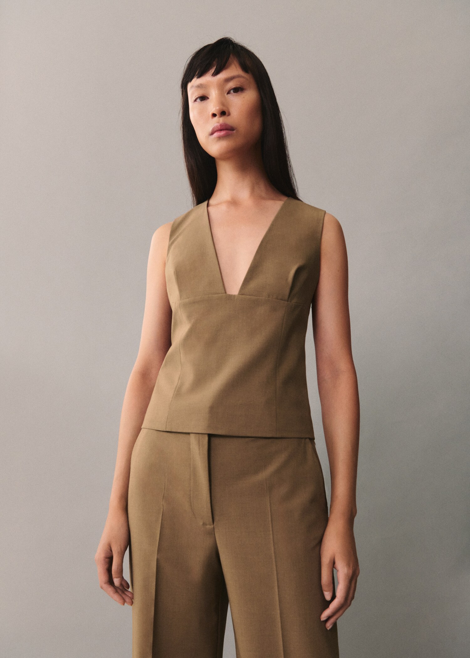 Top with wide straps - Medium plane