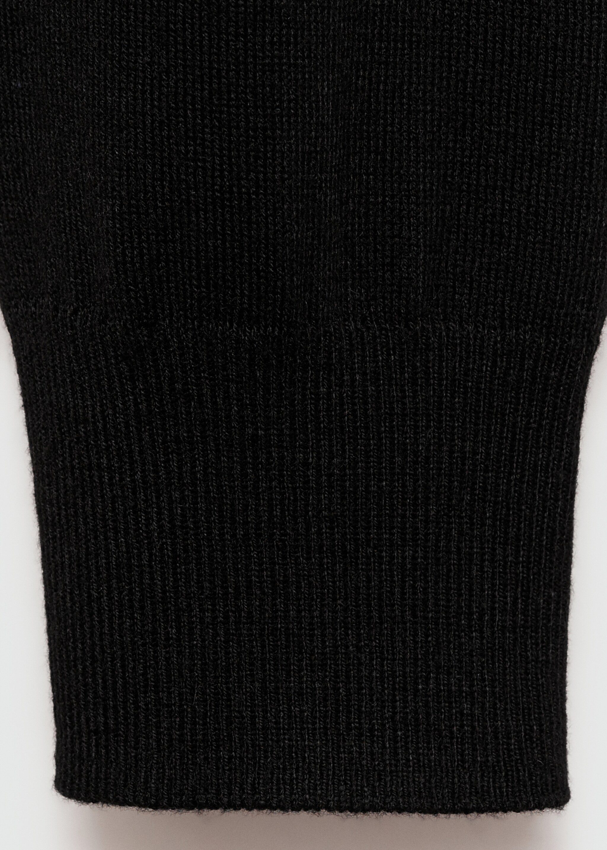 Button knit cardigan - Details of the article 0, Black. Ref: 77075651-00.
