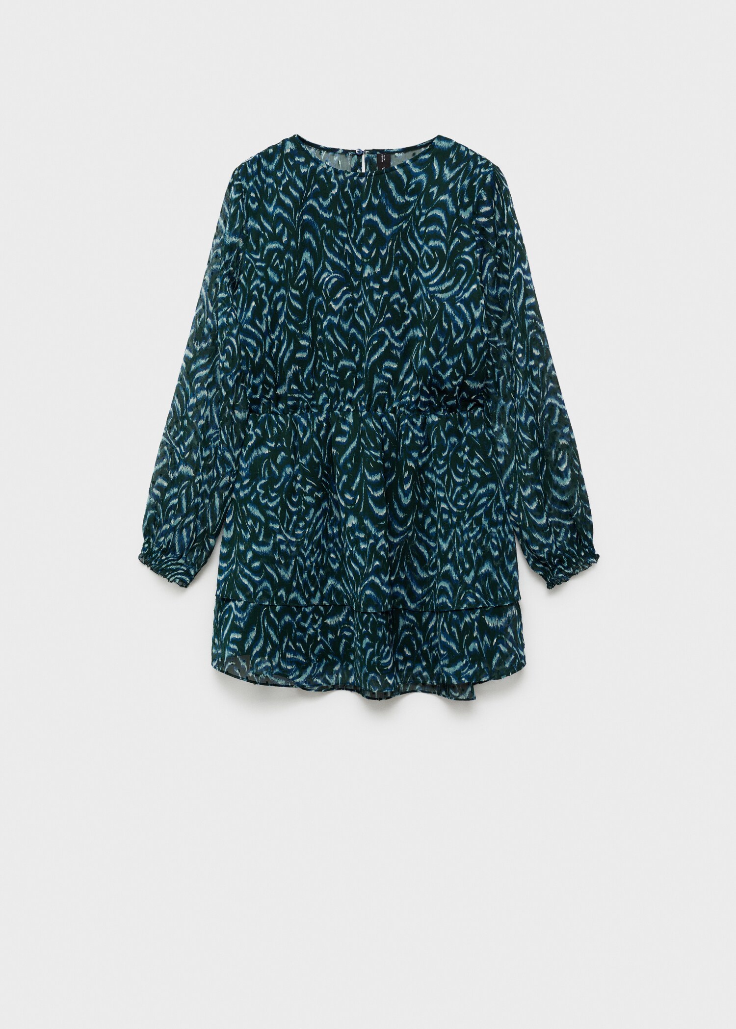 Vestit curt estampat volants - Article sense model