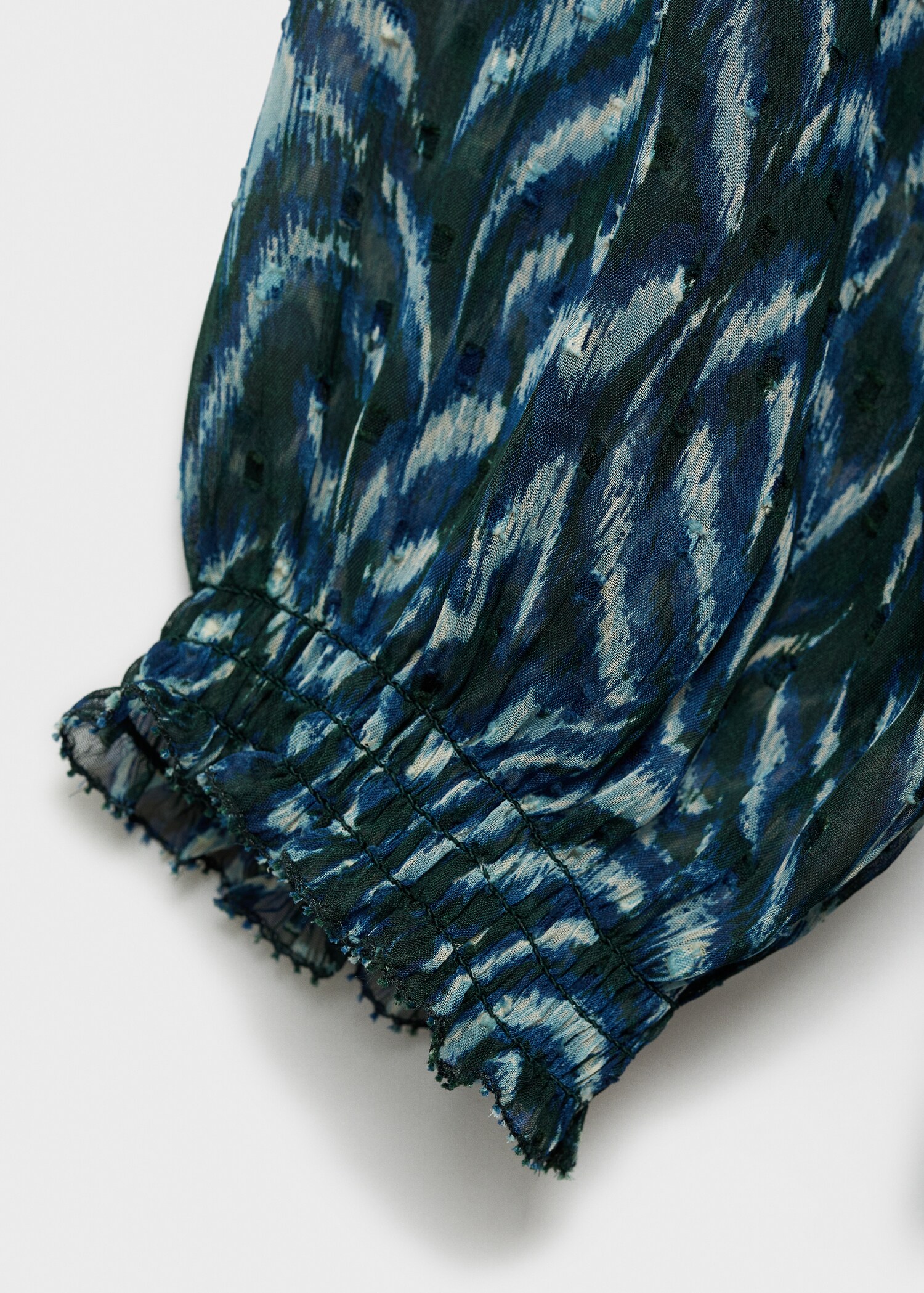Vestit curt estampat volants - Detall de l'article 0