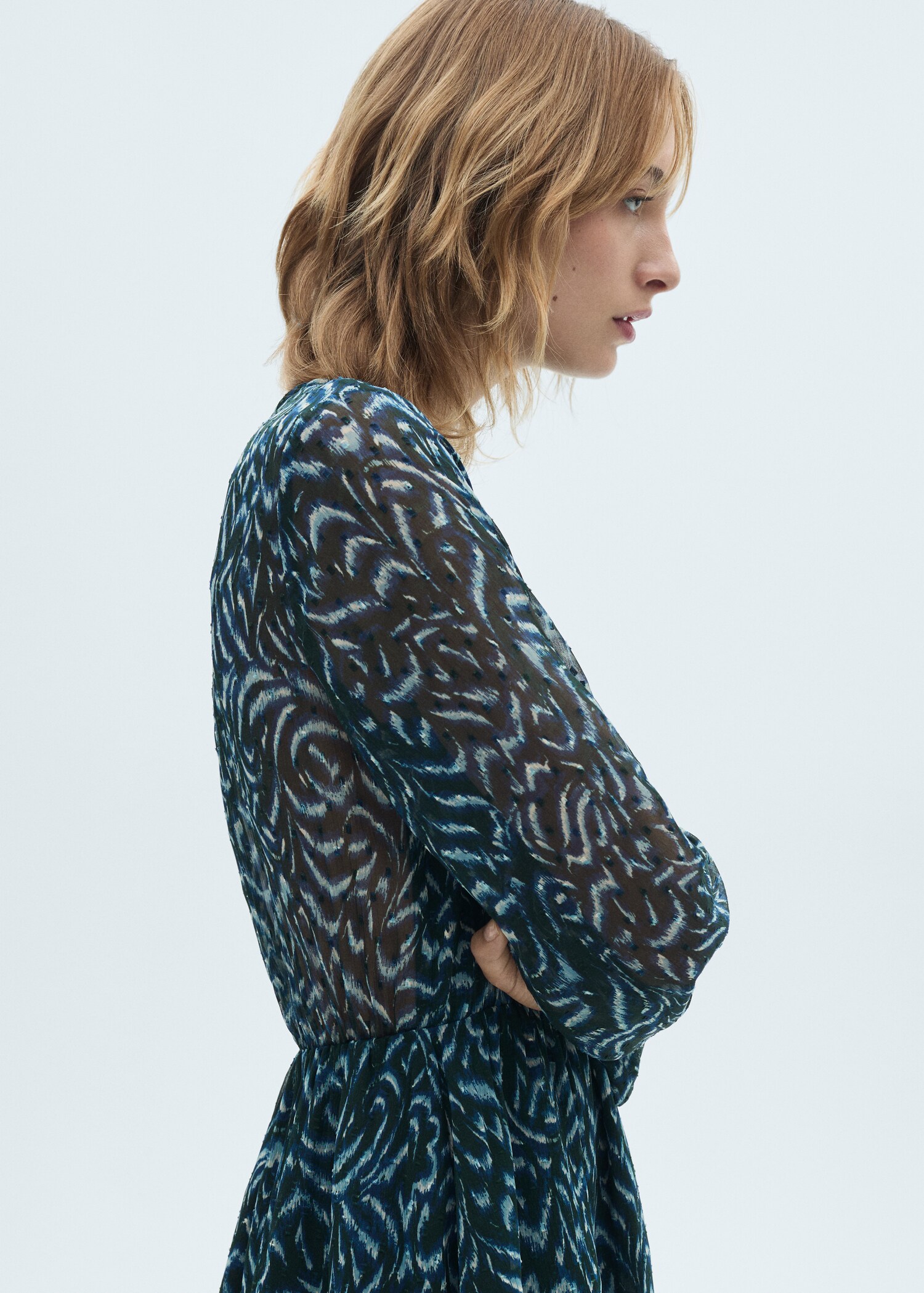 Vestit curt estampat volants - Detall de l'article 1