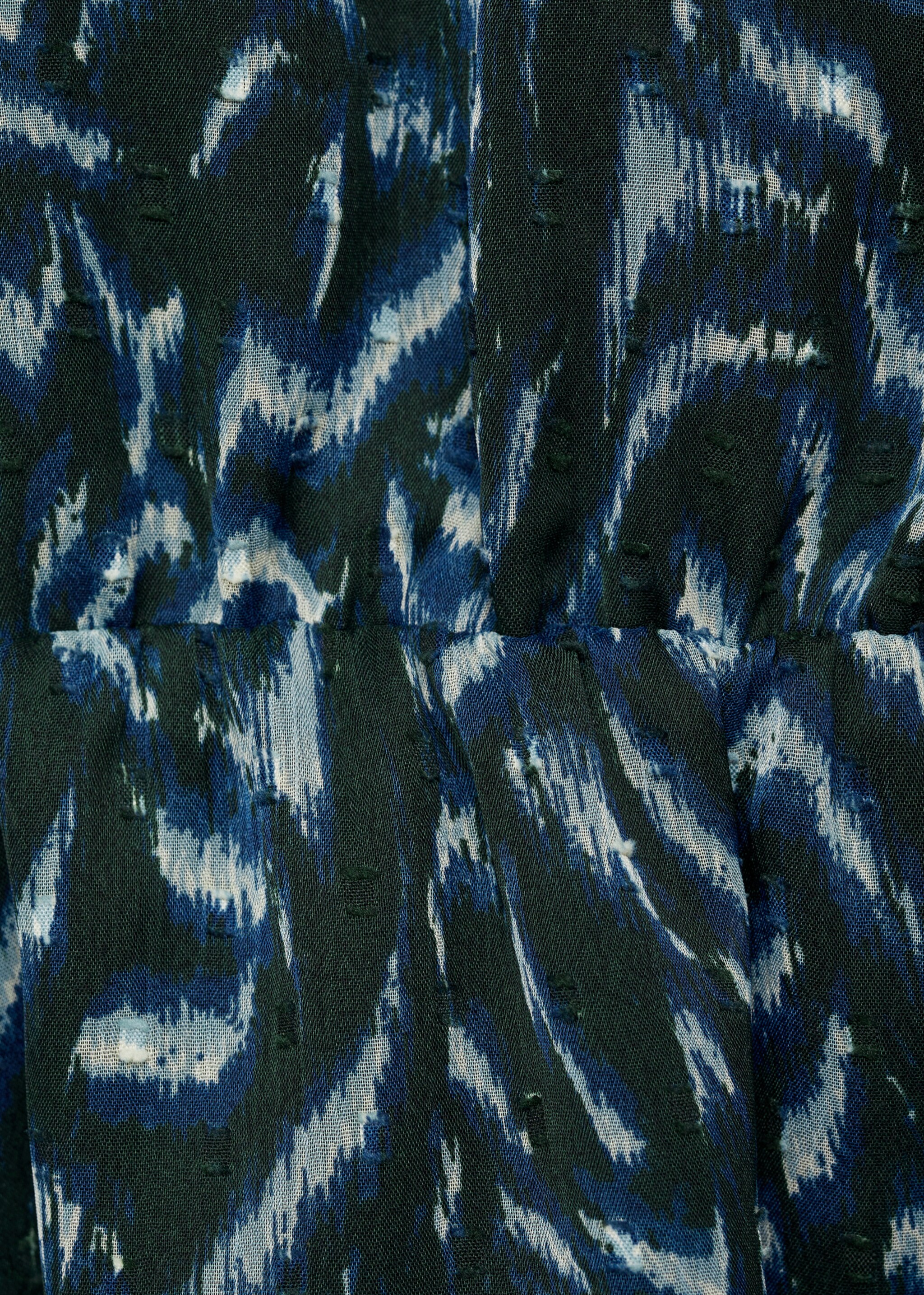 Vestido corto estampado volantes - Detalle del artículo 8, Verde. Ref: 77075656-00.