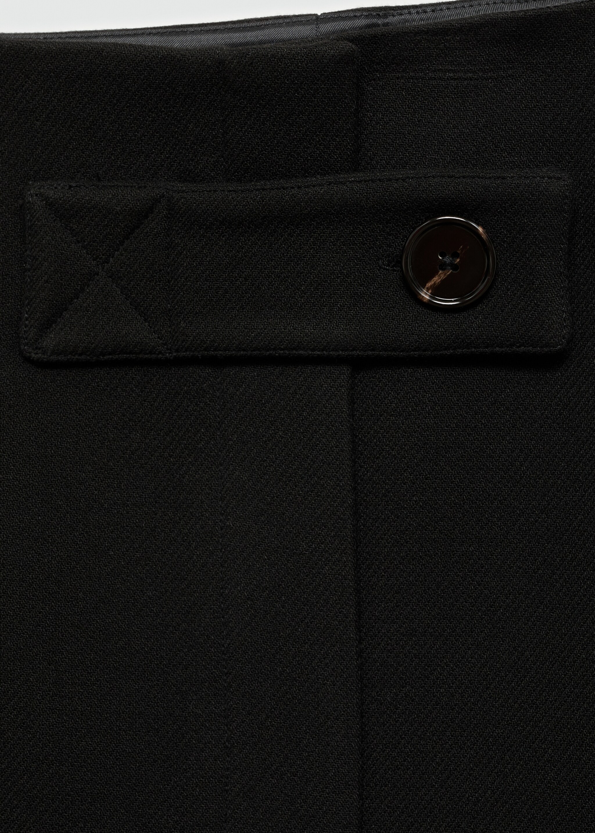 Minijupe bouton latéral - Détail de l'article 8, Noir. Ref: 77075659-00.