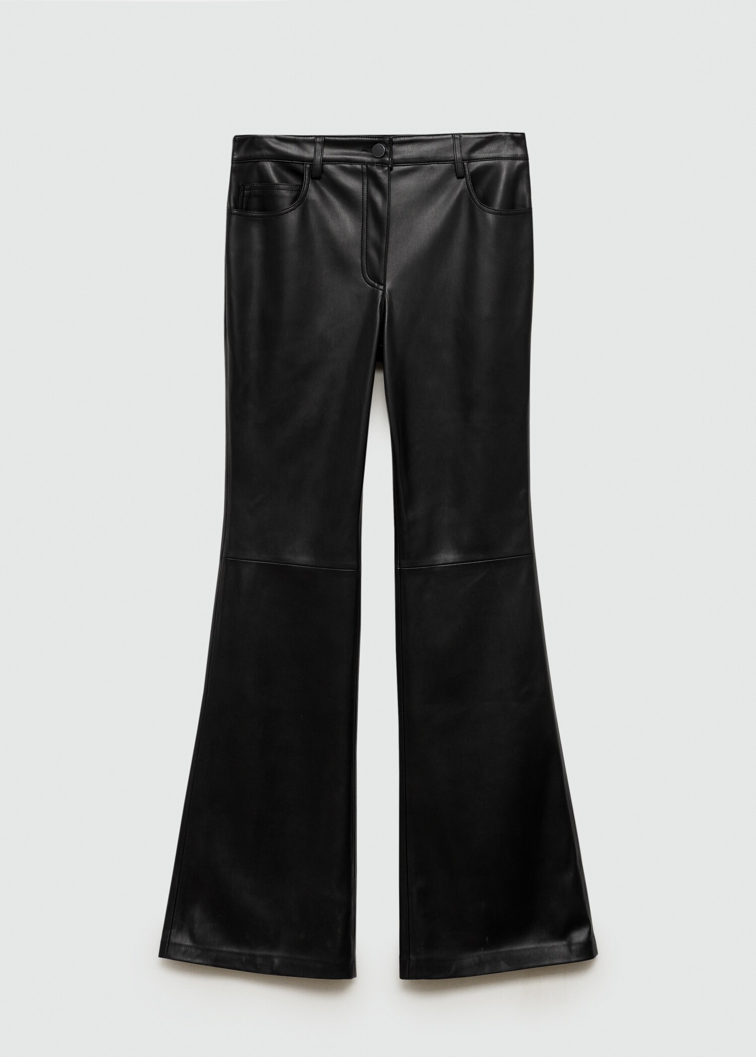 Pantalón flare efecto piel - Artículo sin modelo