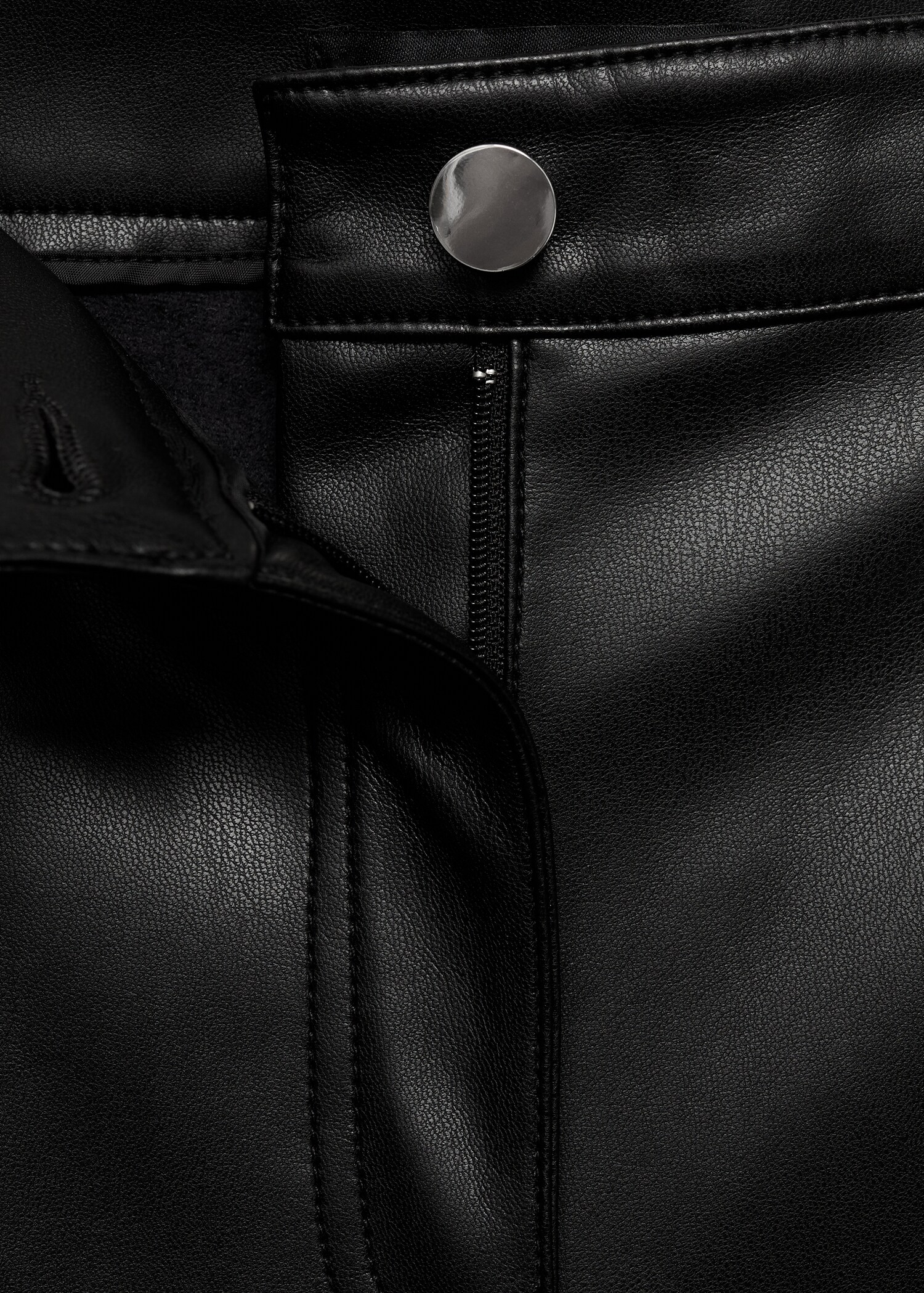 Pantalón flare efecto piel - Detalle del artículo 0