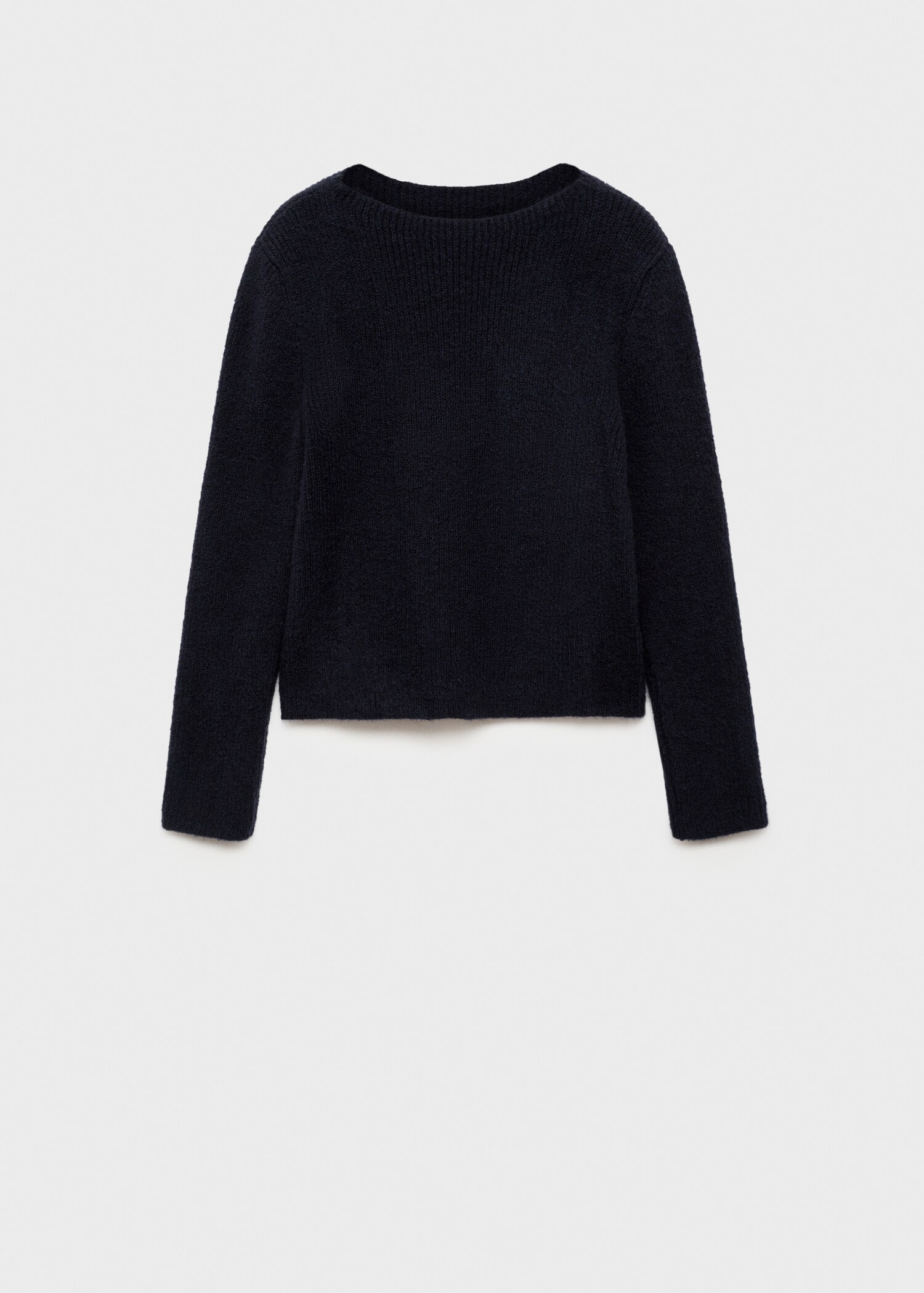 Knitted sweater with perkins neck - Article without model