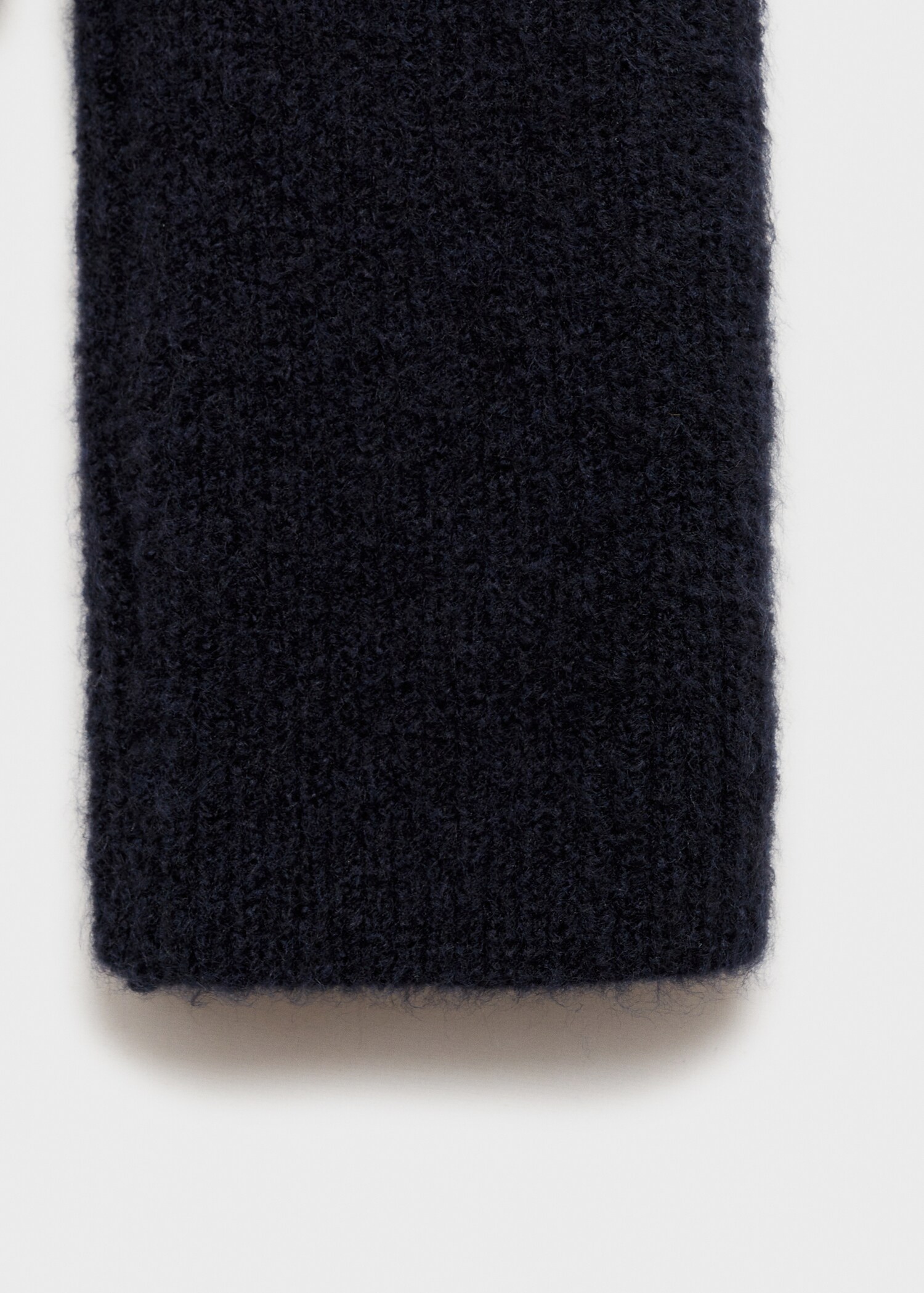 Knitted sweater with perkins neck - Details of the article 0