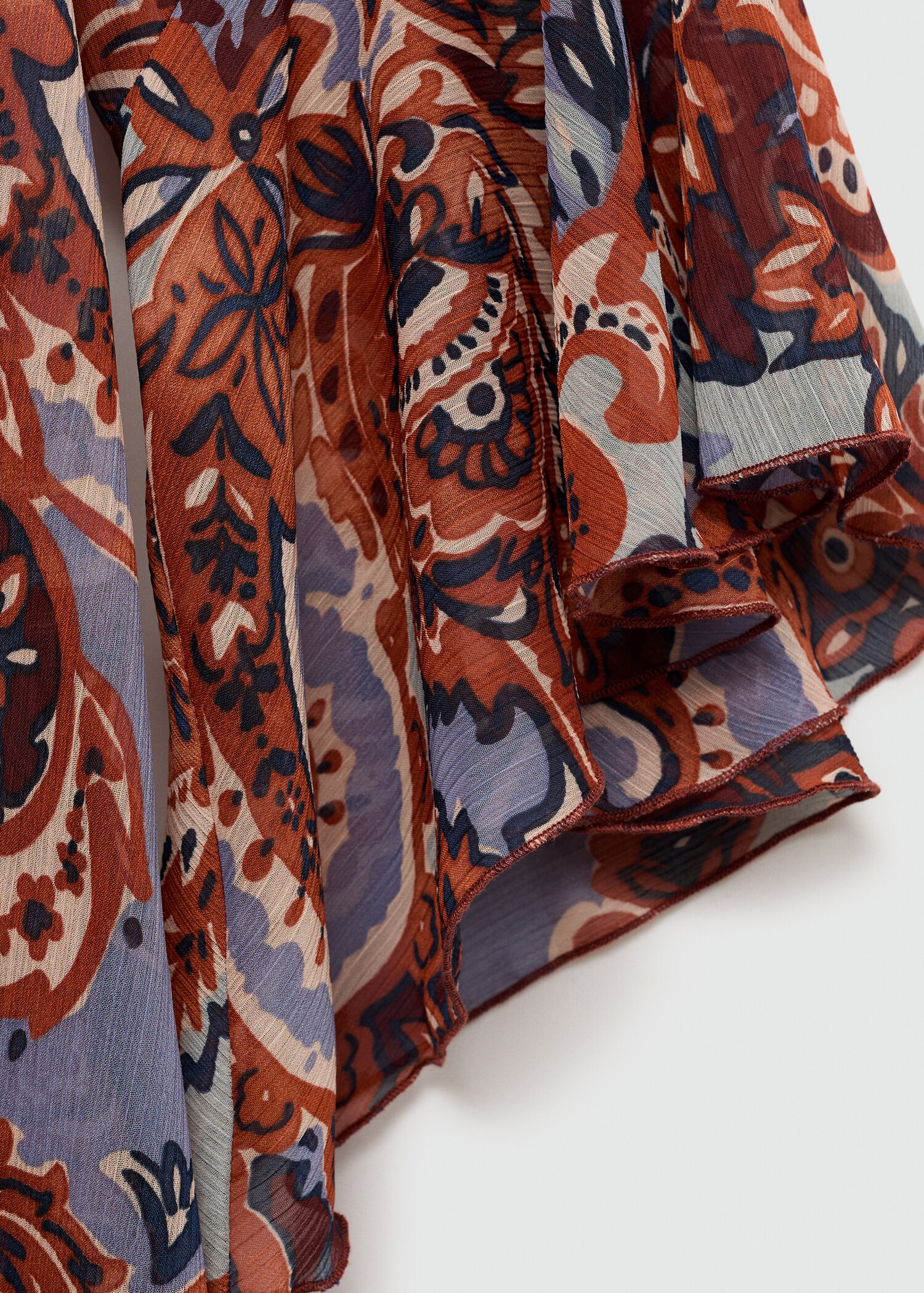 Rüschenkleid mit Paisleymuster - Detail des Artikels 0