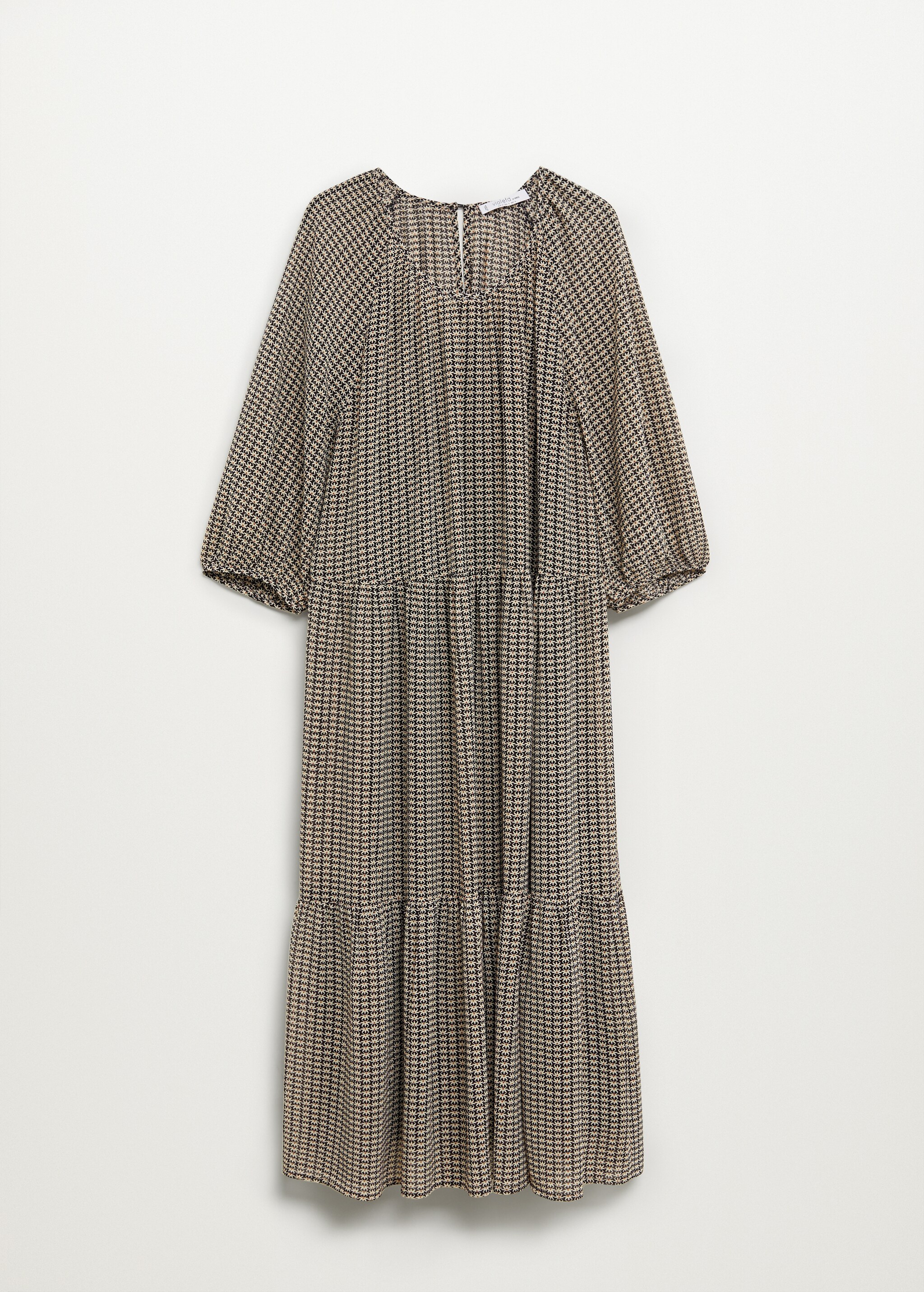 Midi printed dress - Article without model