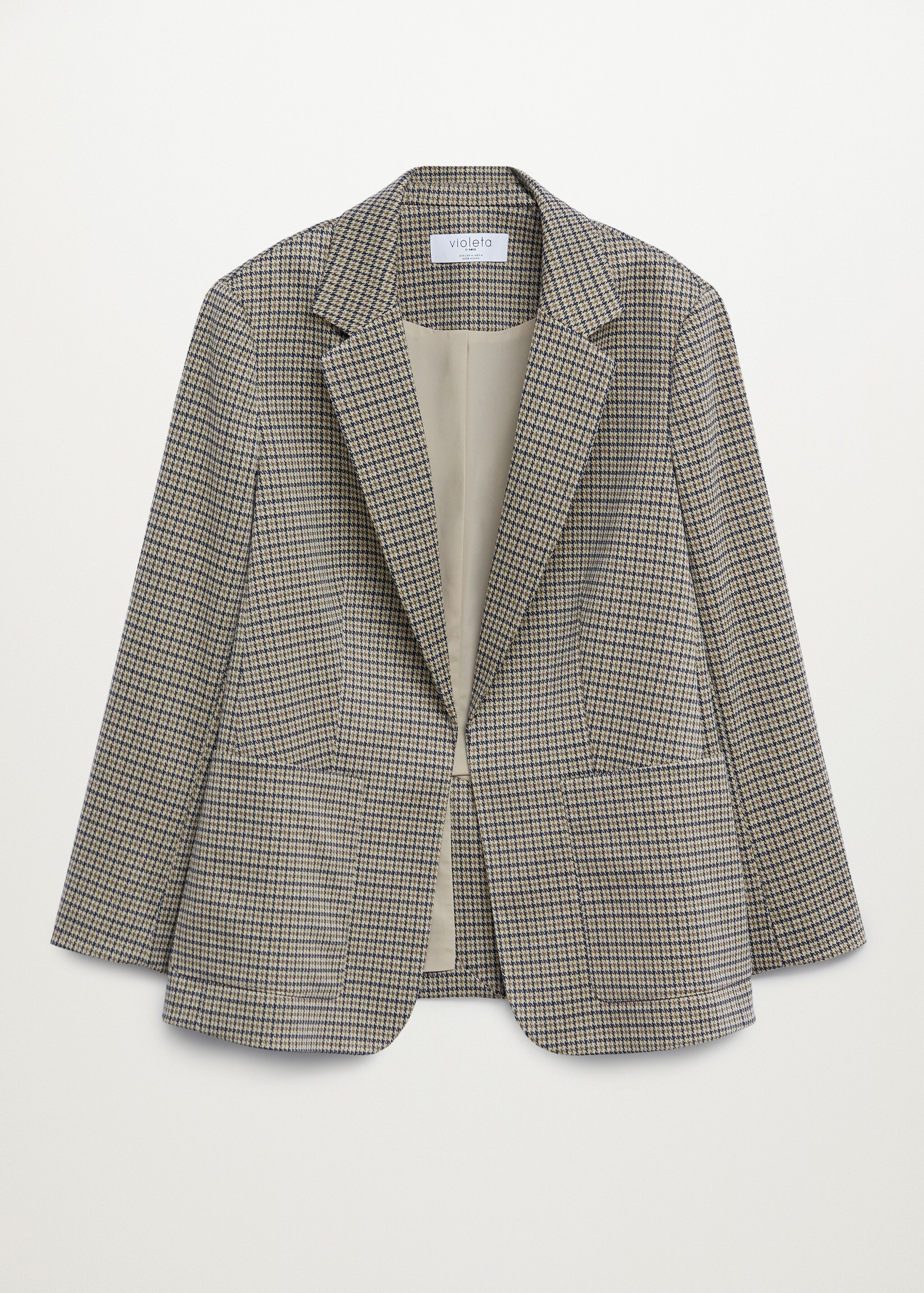 Veste de costume micro pied-de-poule - Article sans modèle
