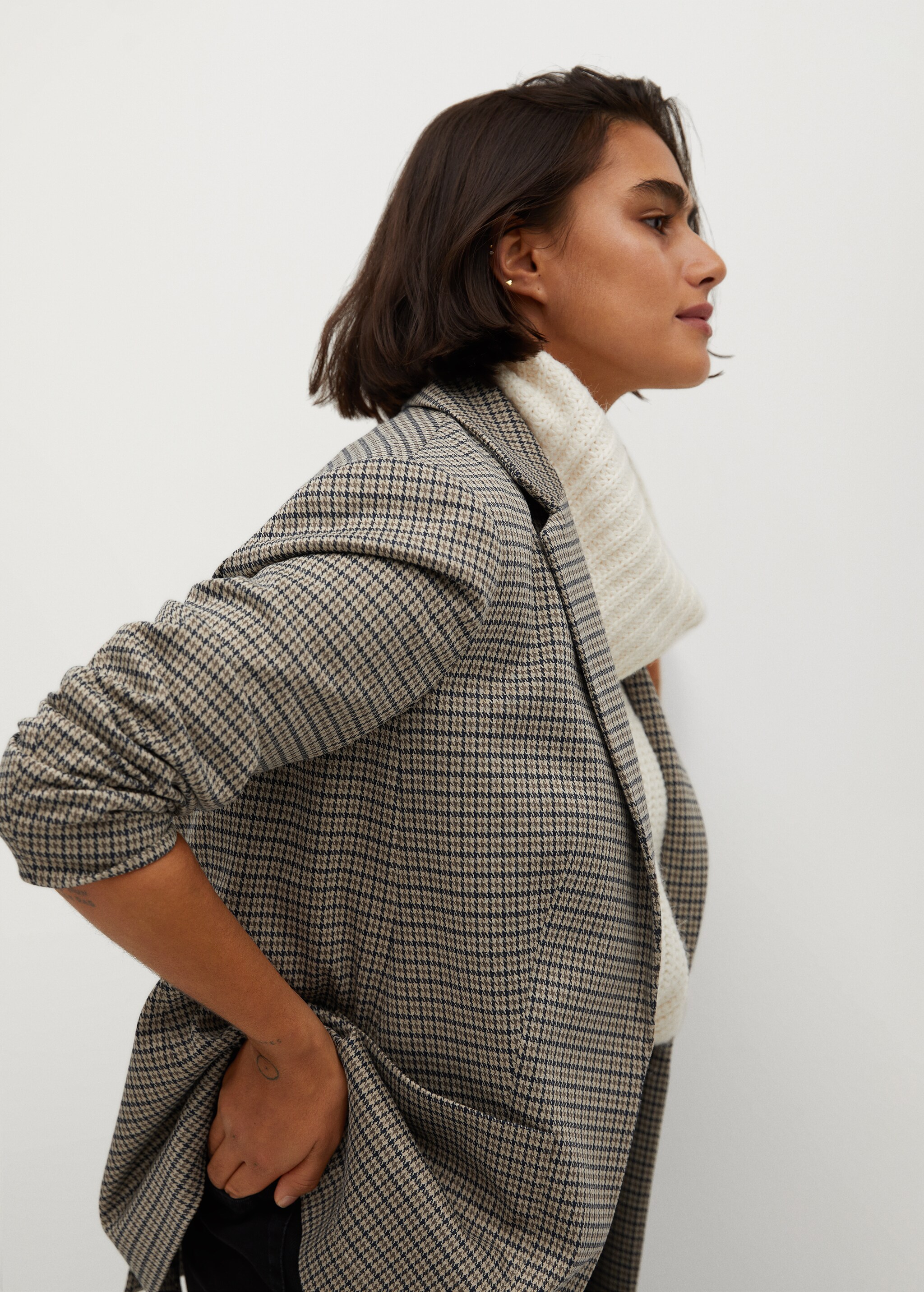 Veste de costume micro pied-de-poule - Détail de l'article 3