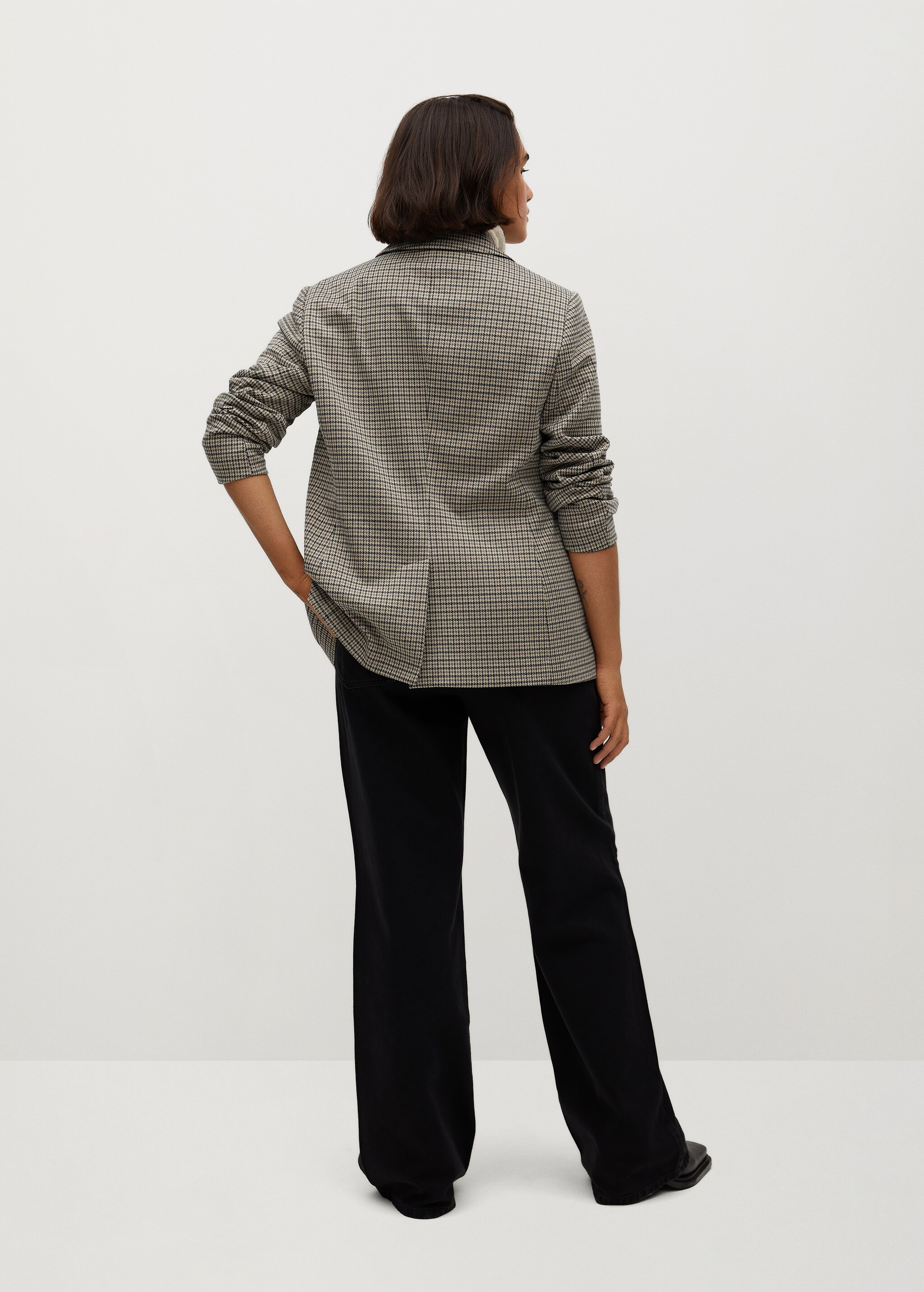 Veste de costume micro pied-de-poule - Verso de l’article