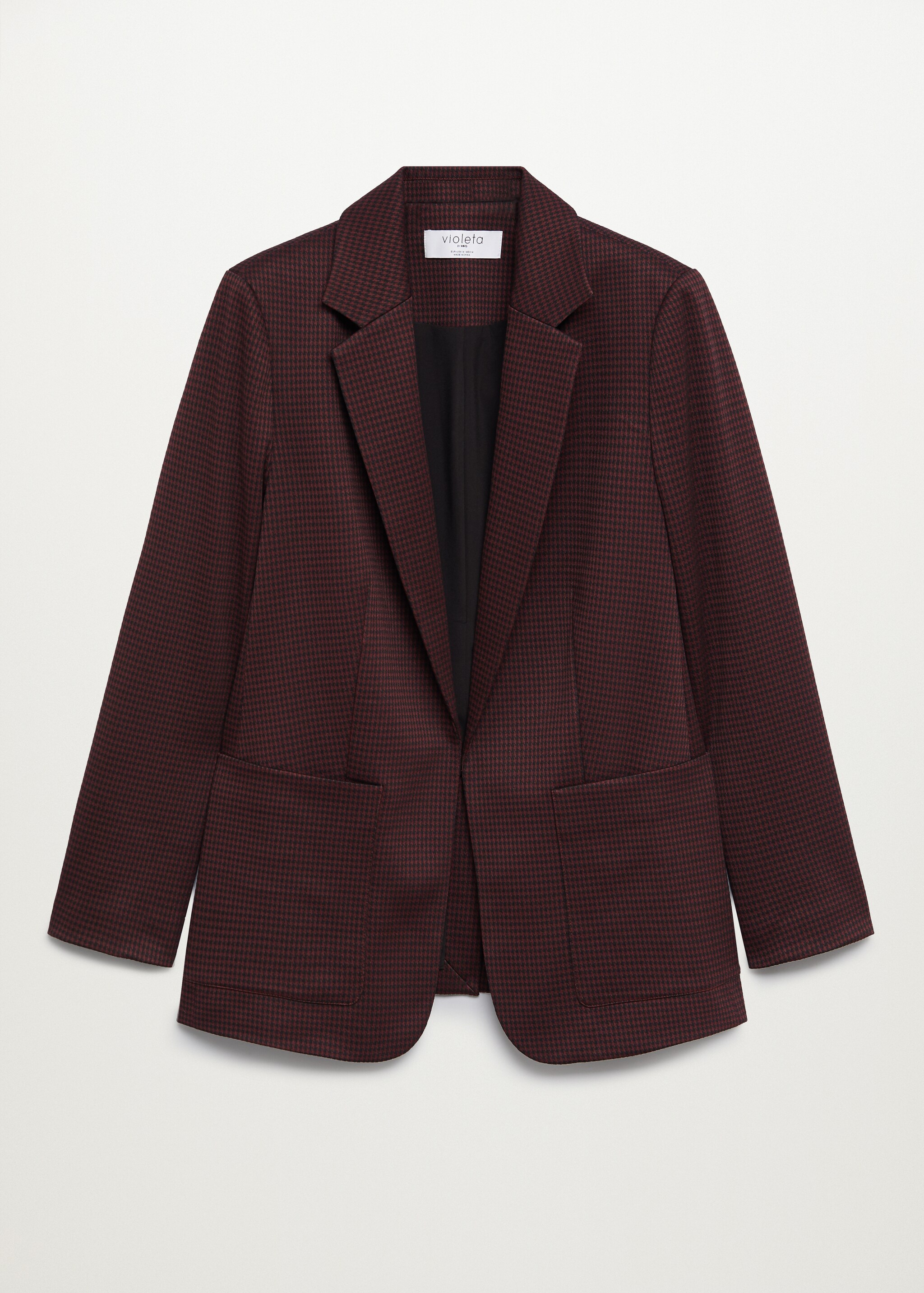 Veste de costume micro pied-de-poule - Article sans modèle