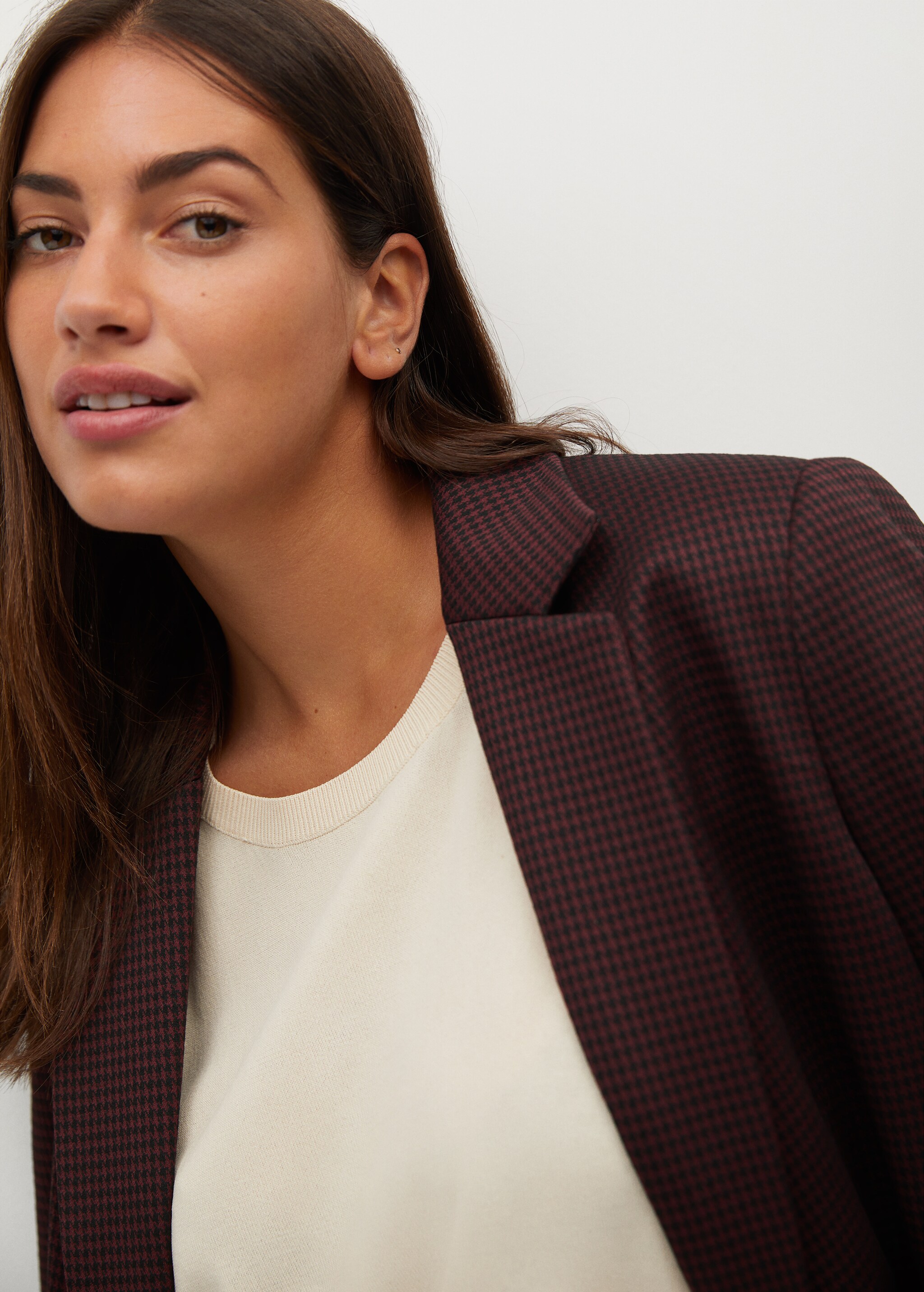 Veste de costume micro pied-de-poule - Détail de l'article 1
