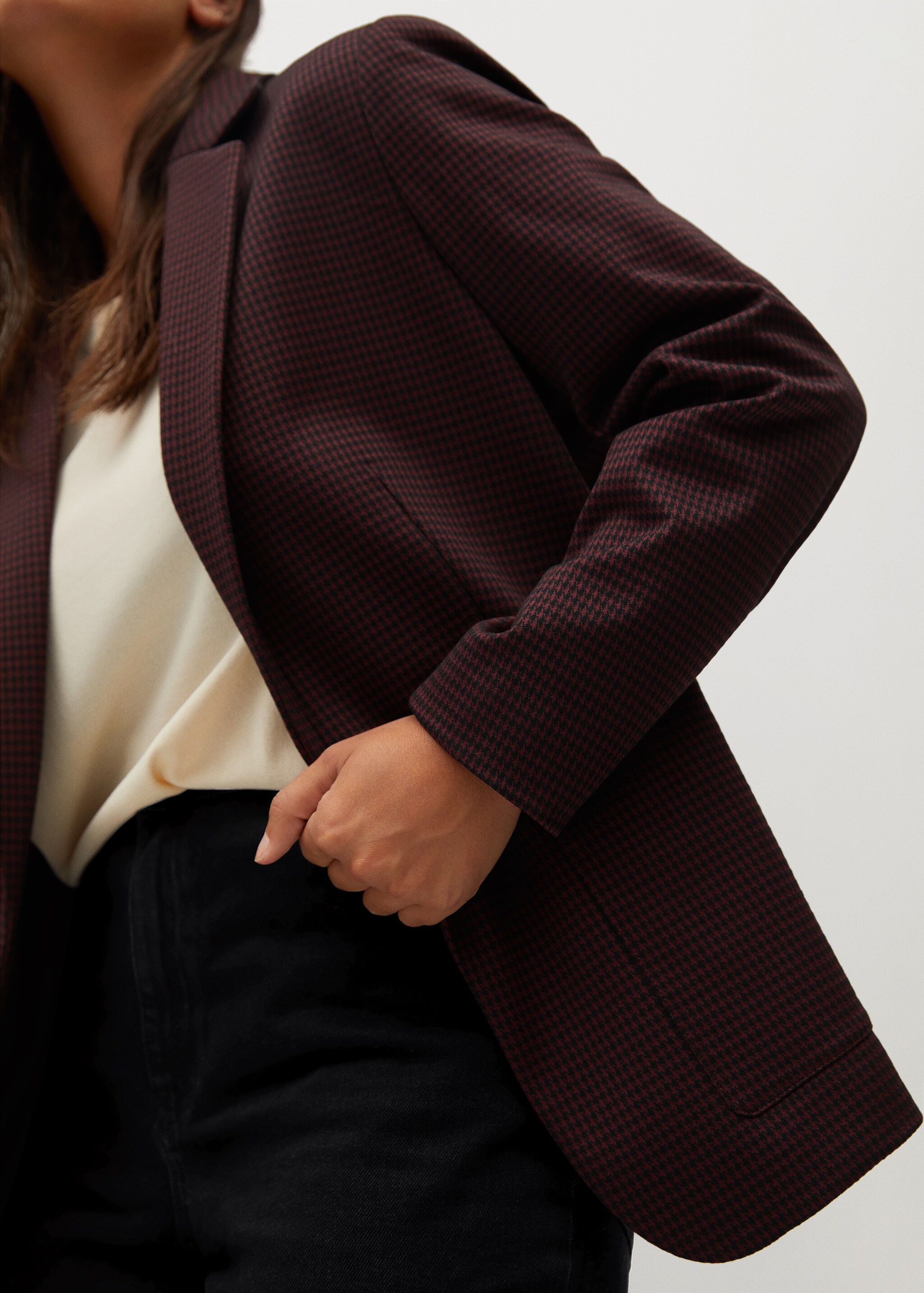 Veste de costume micro pied-de-poule - Détail de l'article 2
