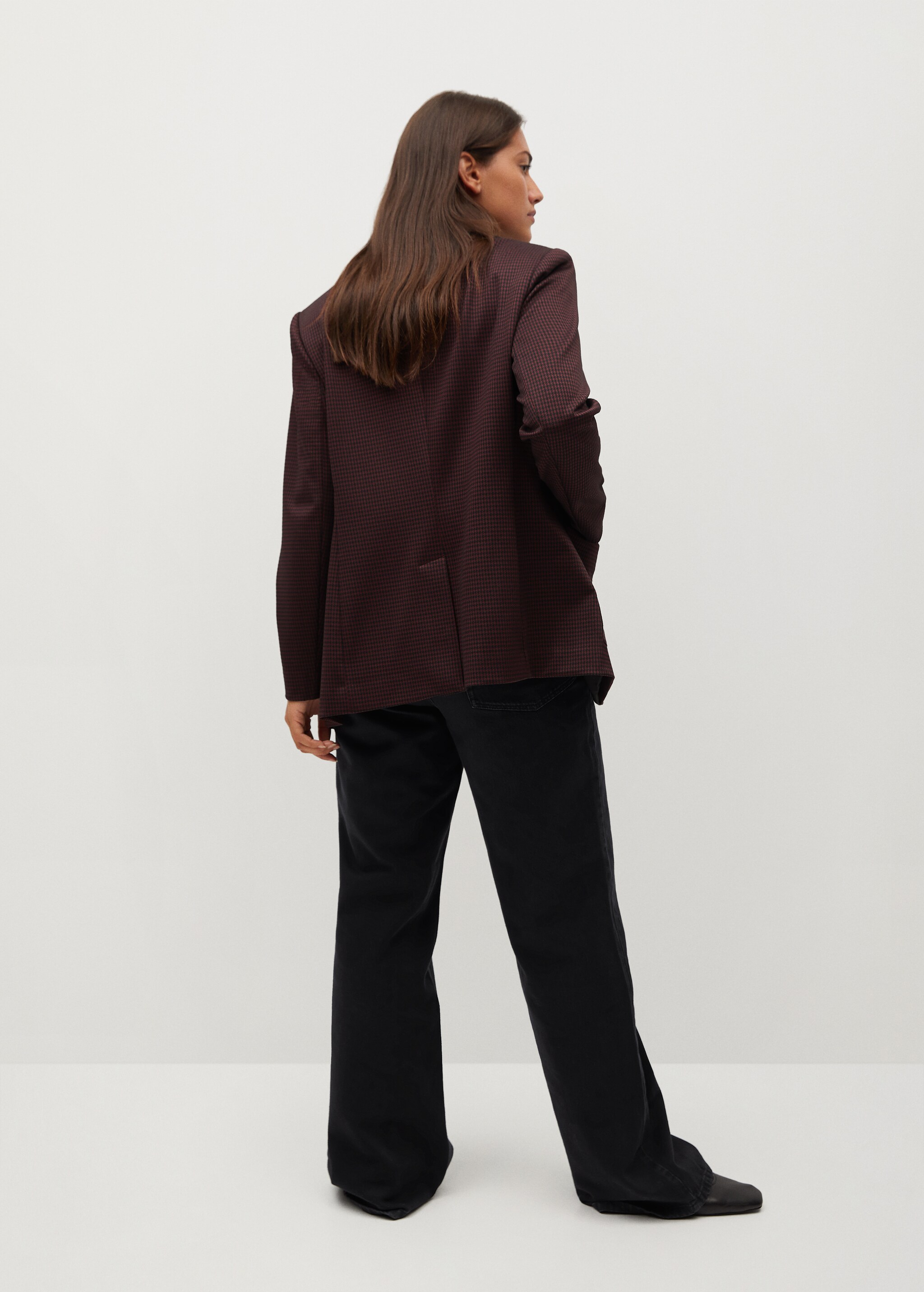 Veste de costume micro pied-de-poule - Verso de l’article