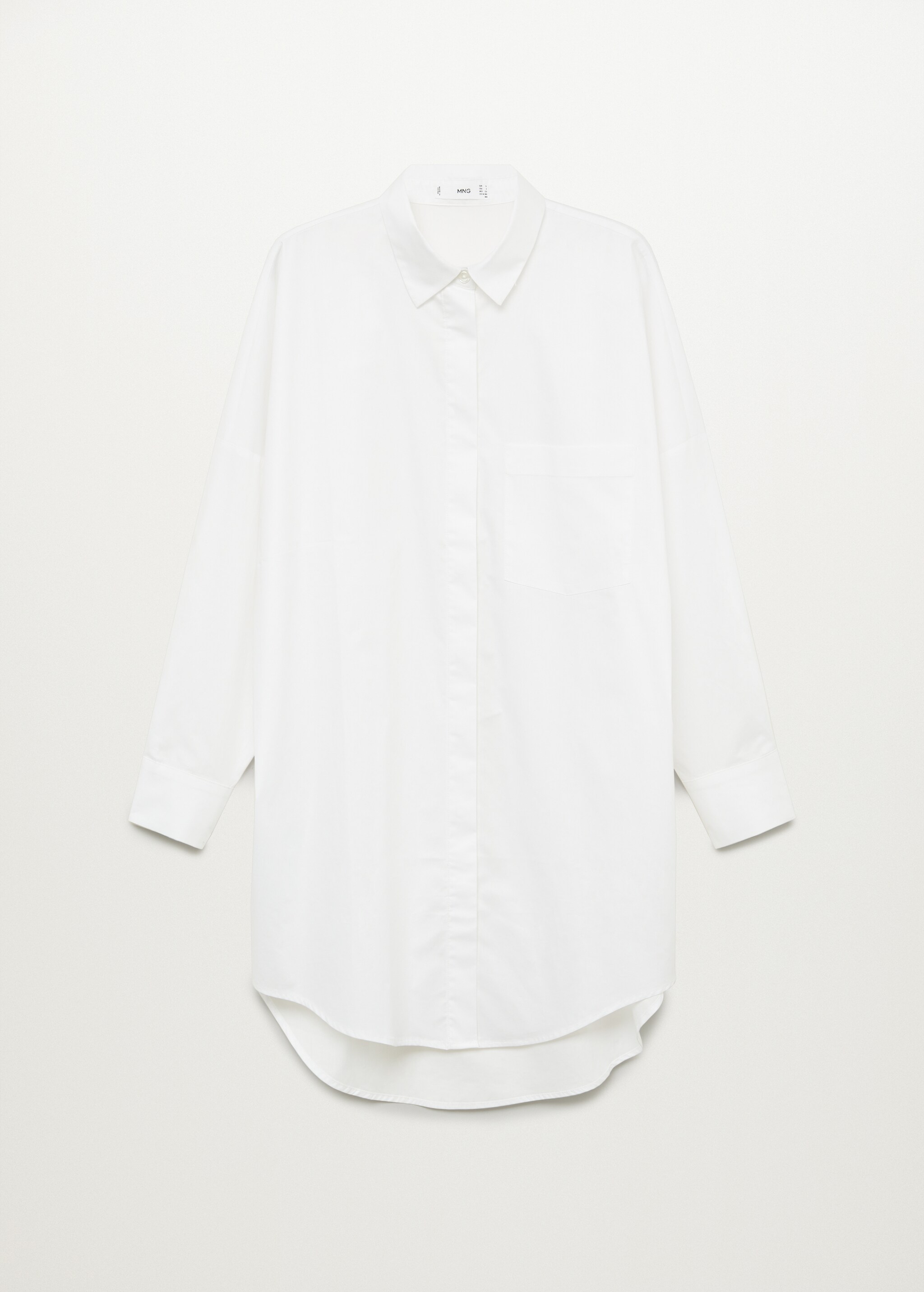 Oversize cotton shirt - Article without model