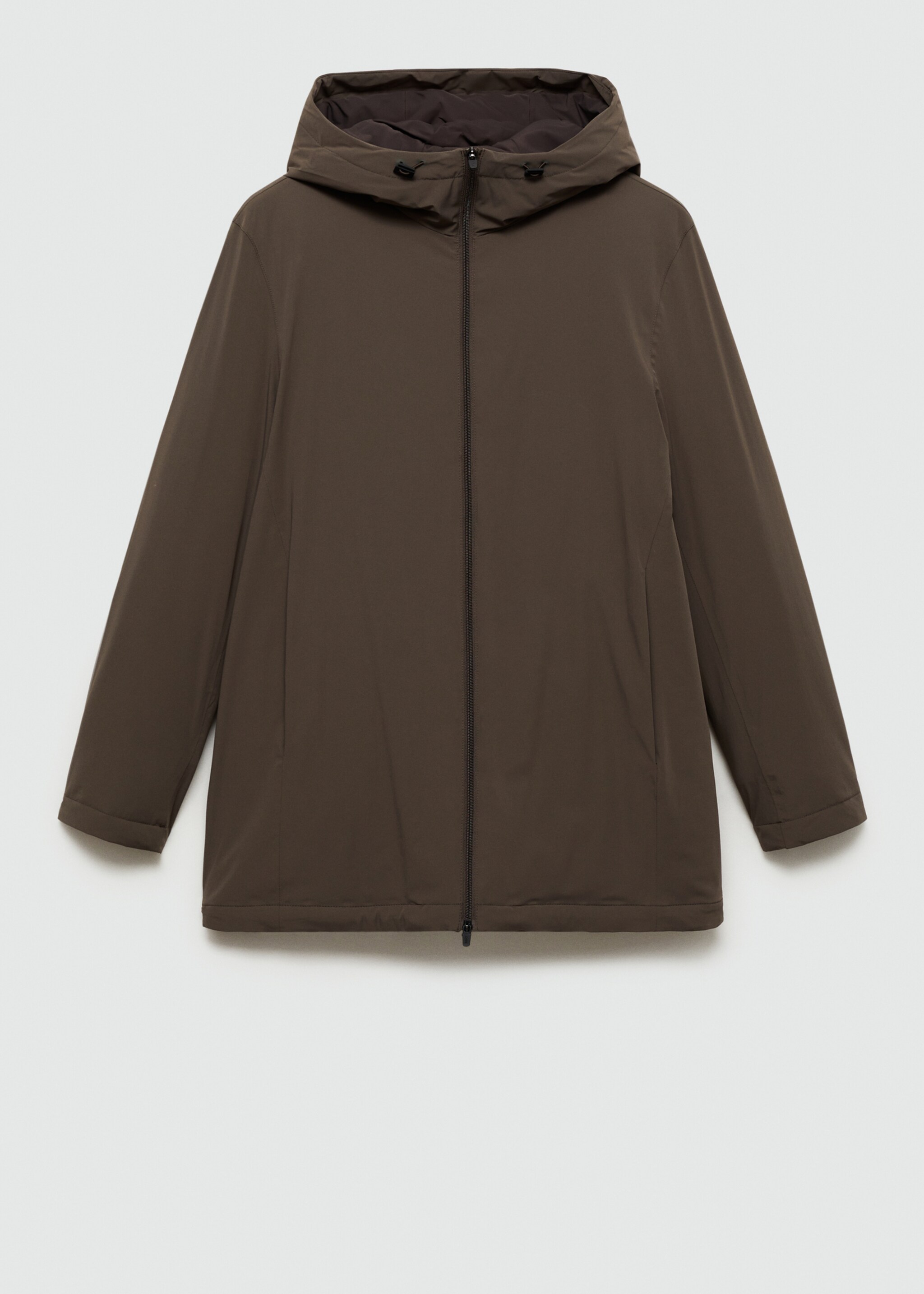 Thermore® waterproof quilted barn jacket with Thermore® padding - Article without model, Brown. Ref: 77075960-00.