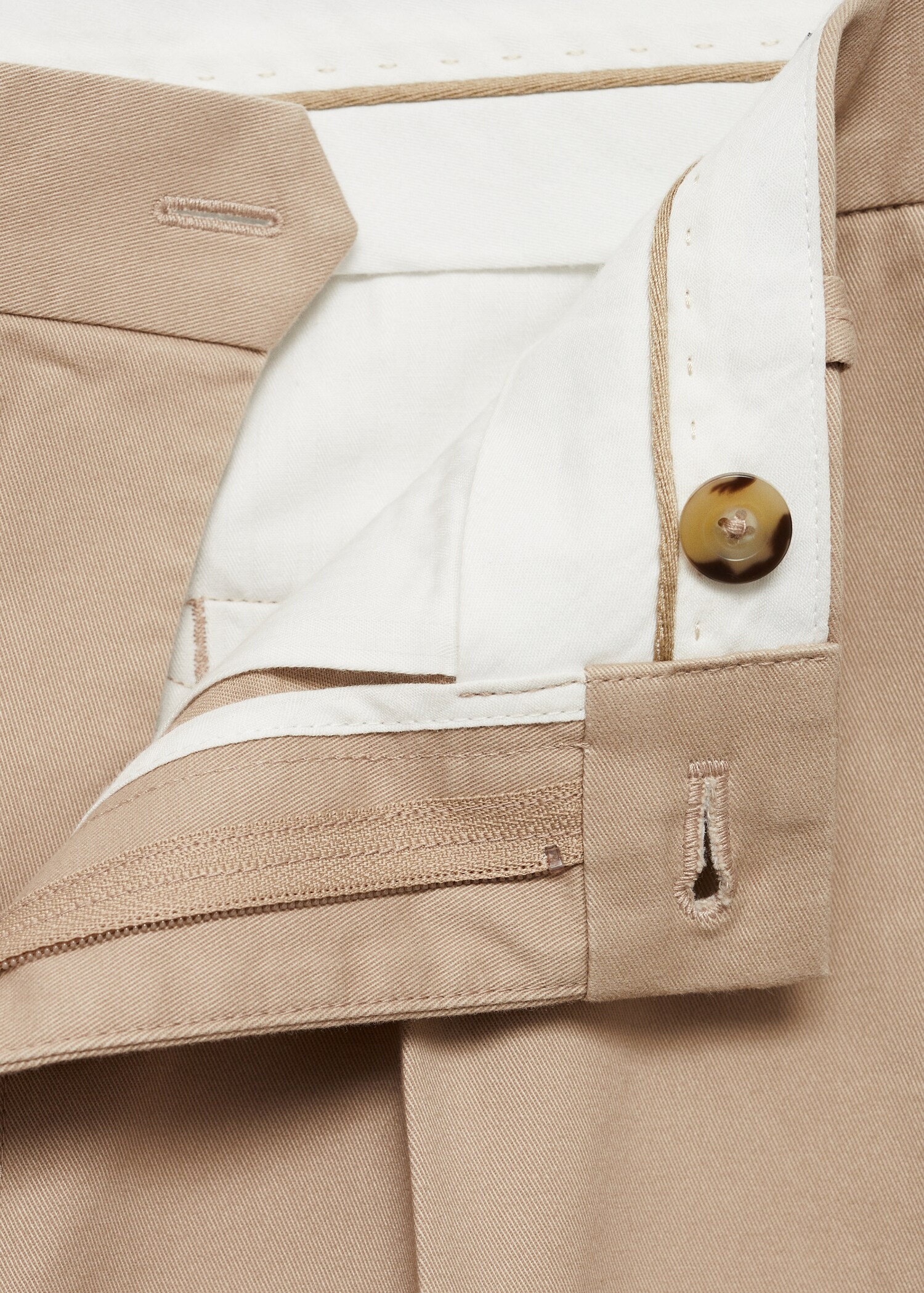 Regular Fit Bundfaltenhose aus Baumwolle - Detail des Artikels 8